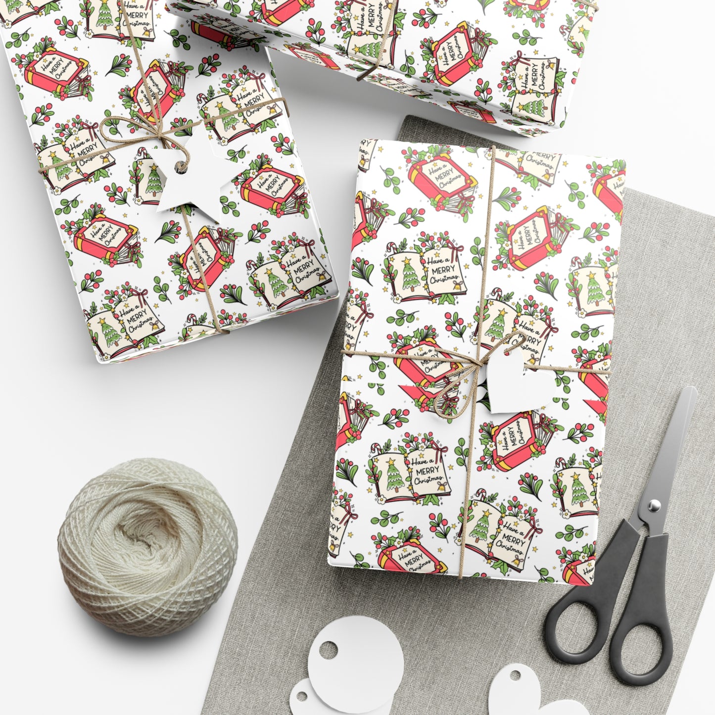 Have A Merry Christmas Books - Gift Wrap Papers - 10287
