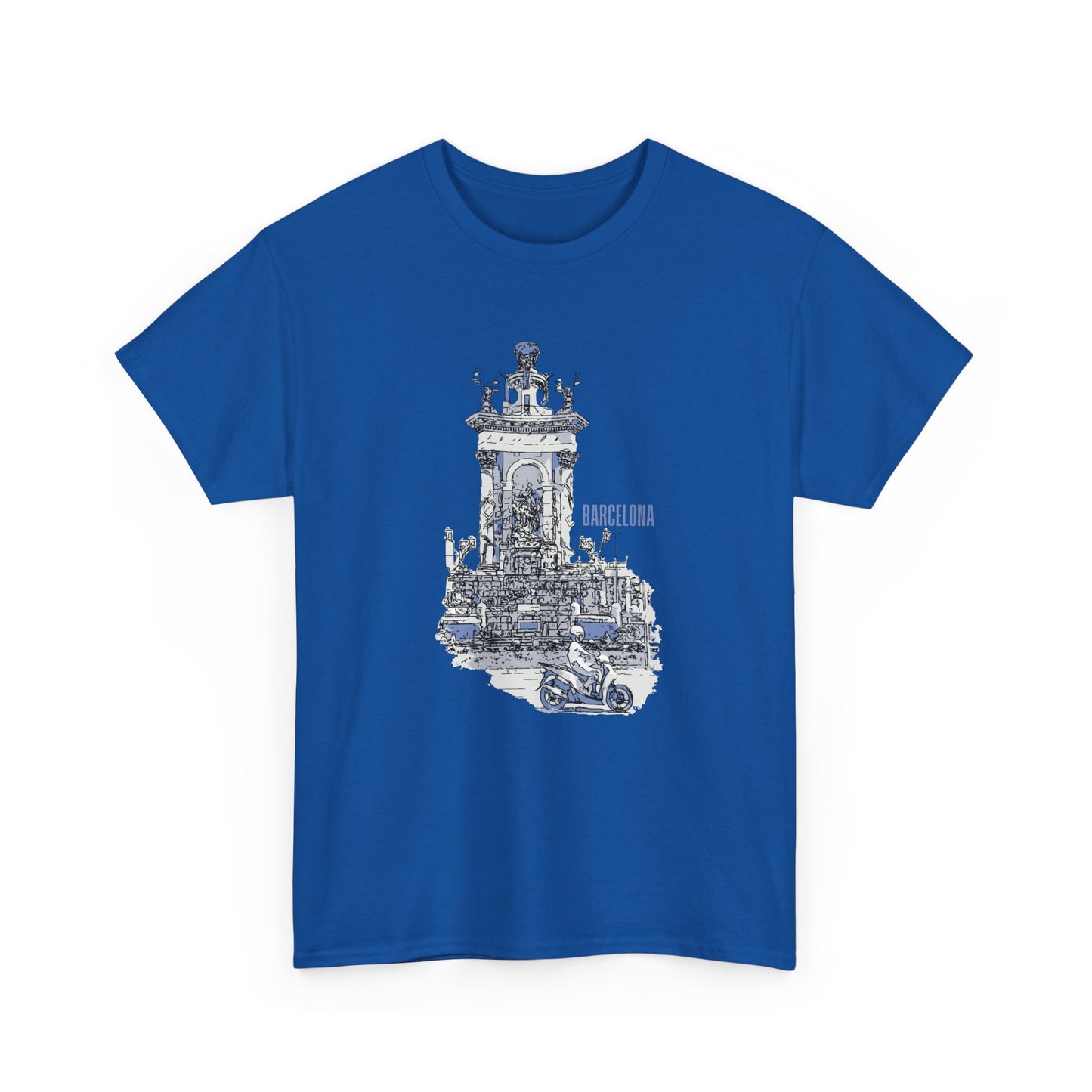 Barcelona Graphic Unisex Heavy Cotton Tee - Casual Travel Style - 12047