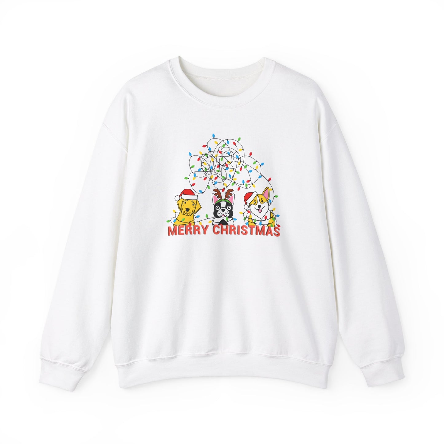 Dogs, Merry Christmas - Unisex Heavy Blend™ Crewneck Sweatshirt - 10175