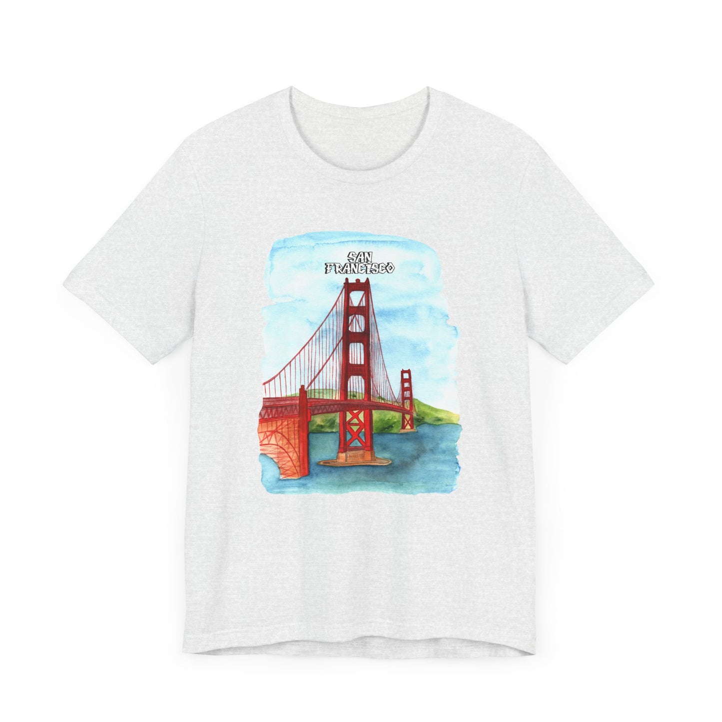 San Francisco Golden Gate Bridge Tee - Unisex Short Sleeve Jersey Shirt for Travel Lovers - 12203