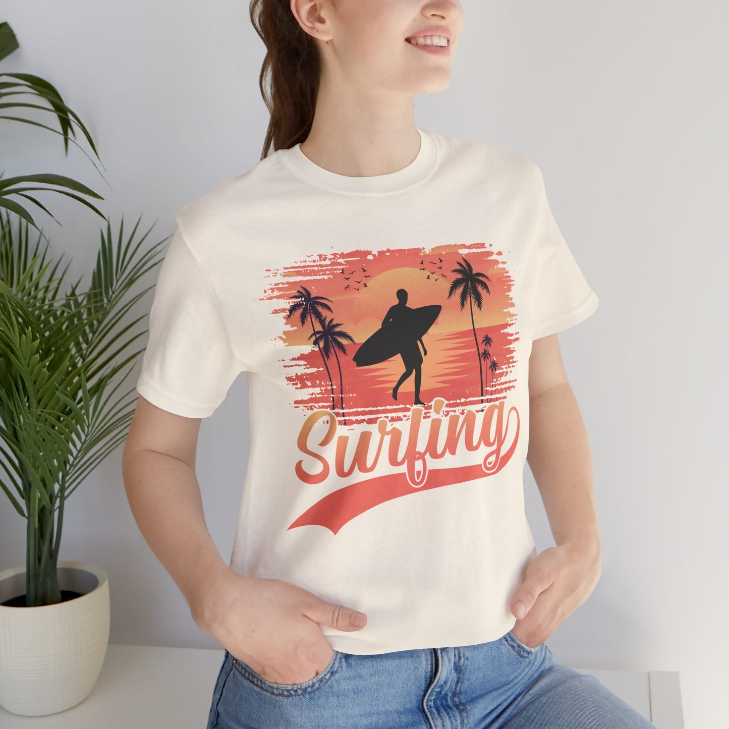 Surfing - Unisex Jersey Short Sleeve Tee - 13245