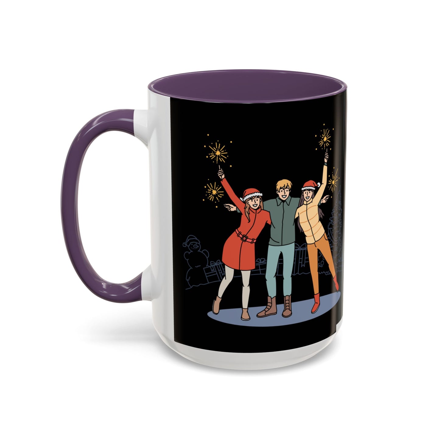 Happy New Year - Accent Coffee Mug (11, 15oz) - 10891