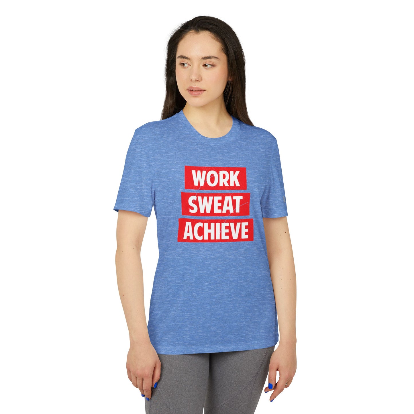 Work Sweat Achieve - Adidas Unisex Sport T-shirt