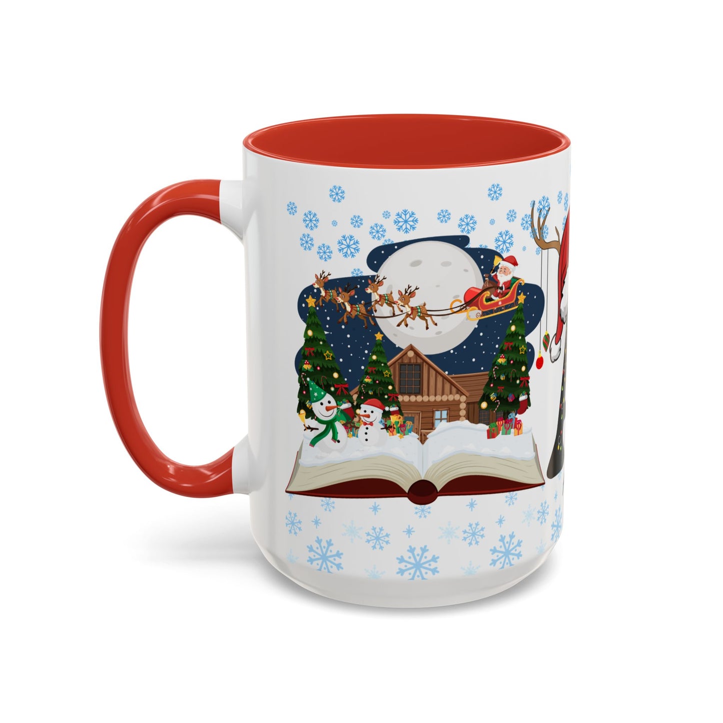 Christmas Letter A for Aaron, Customizable - Accent Coffee Mug (11, 15oz)