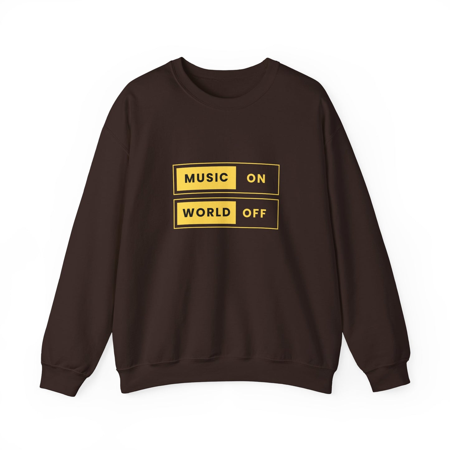 Music On, World Off - Unisex Heavy Blend™ Crewneck Sweatshirt - 10603