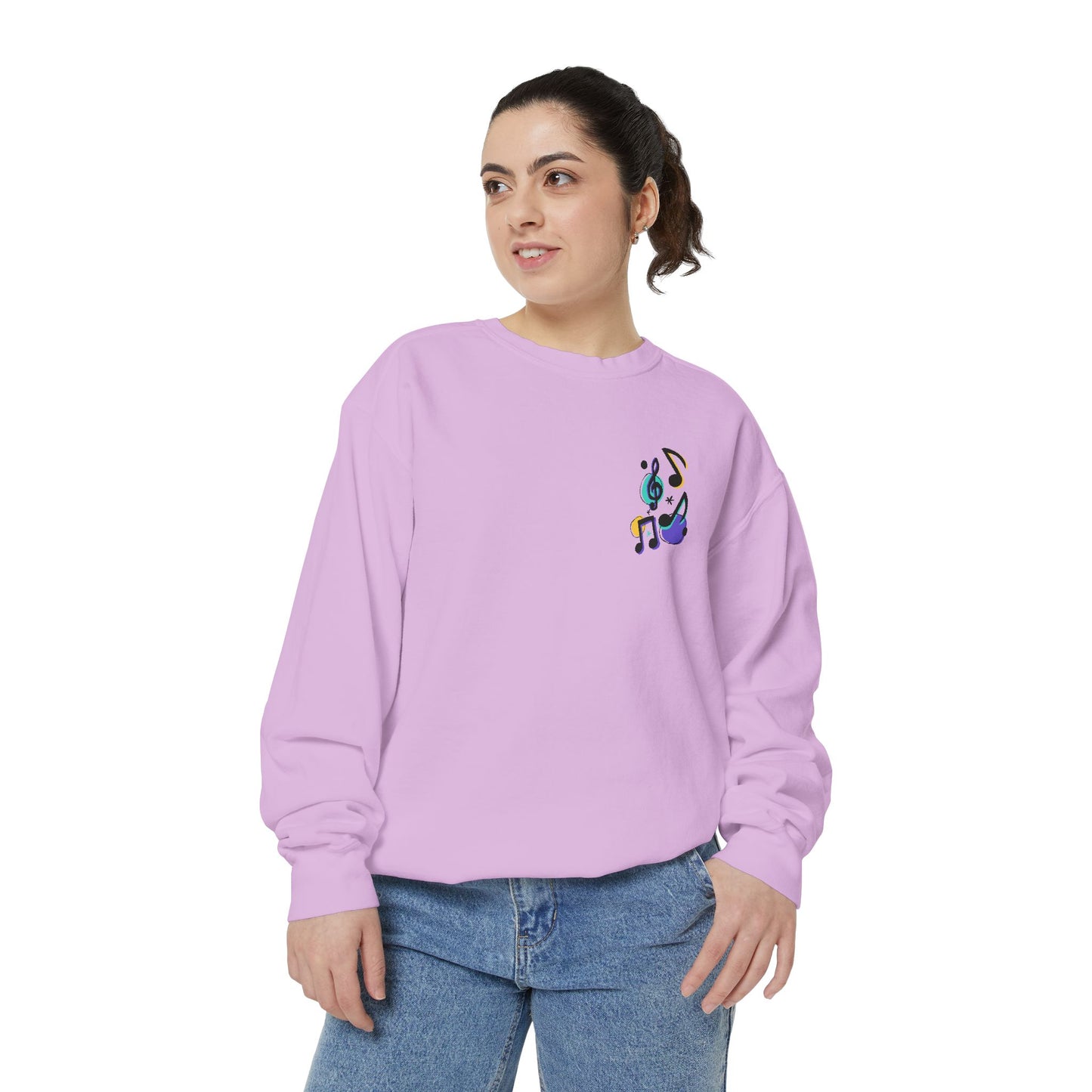 Music Notes - Unisex Garment-Dyed Sweatshirt - 11247
