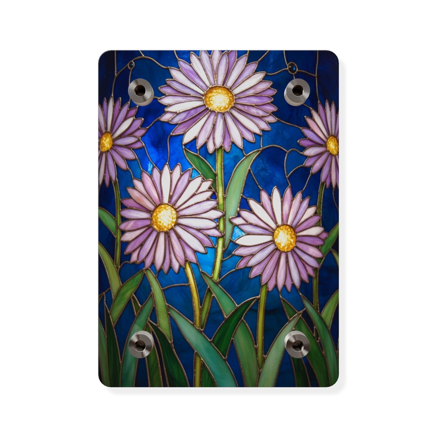 Aster Field Acrylic Wall Art Panel — Floral Home Décor - 14607