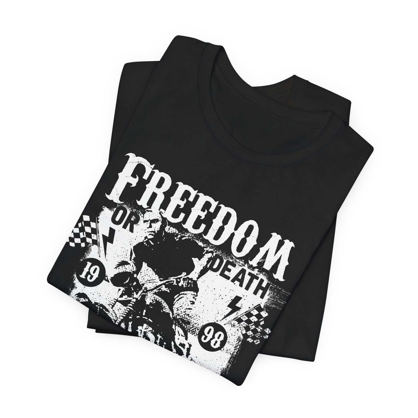 Freedom or Death,  Road Race - Unisex Jersey Short Sleeve Tee - 13405