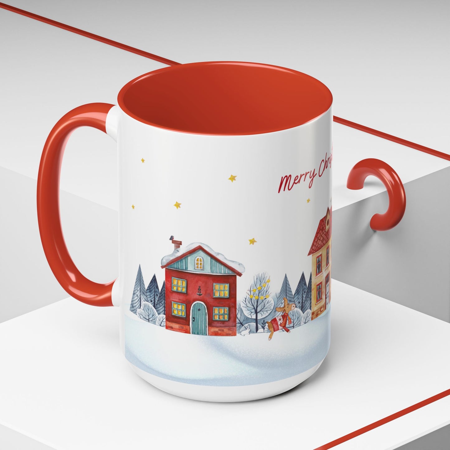 Merry Christmas, Holiday Vibe - Accent Coffee Mug (11, 15oz) - 11079