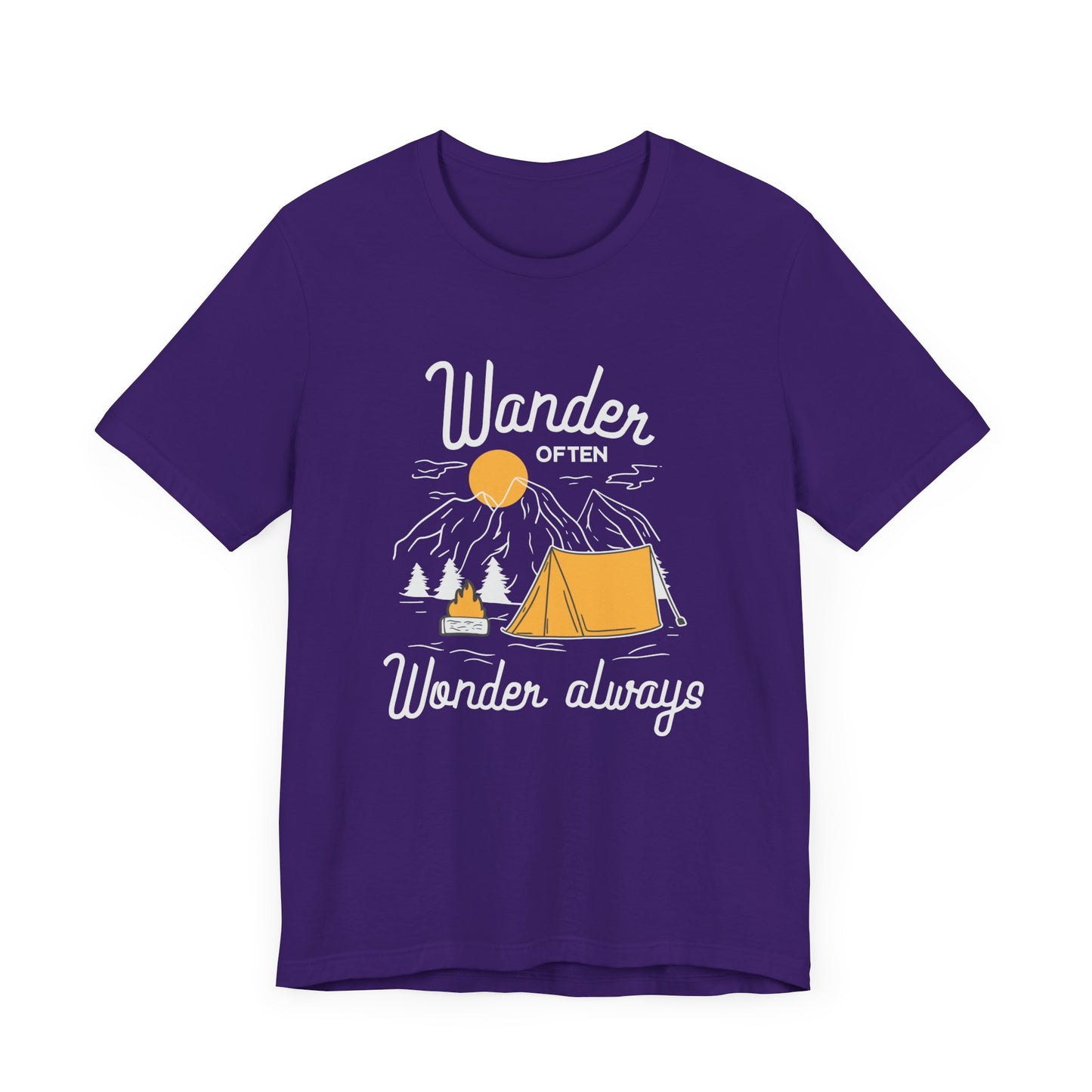 Wander Often Wonder Always - Unisex Jersey Short Sleeve Tee