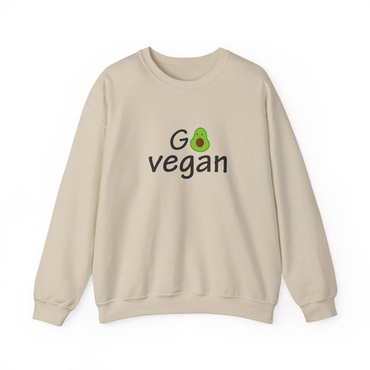 Go Vegan - Unisex Heavy Blend™ Crewneck Sweatshirt