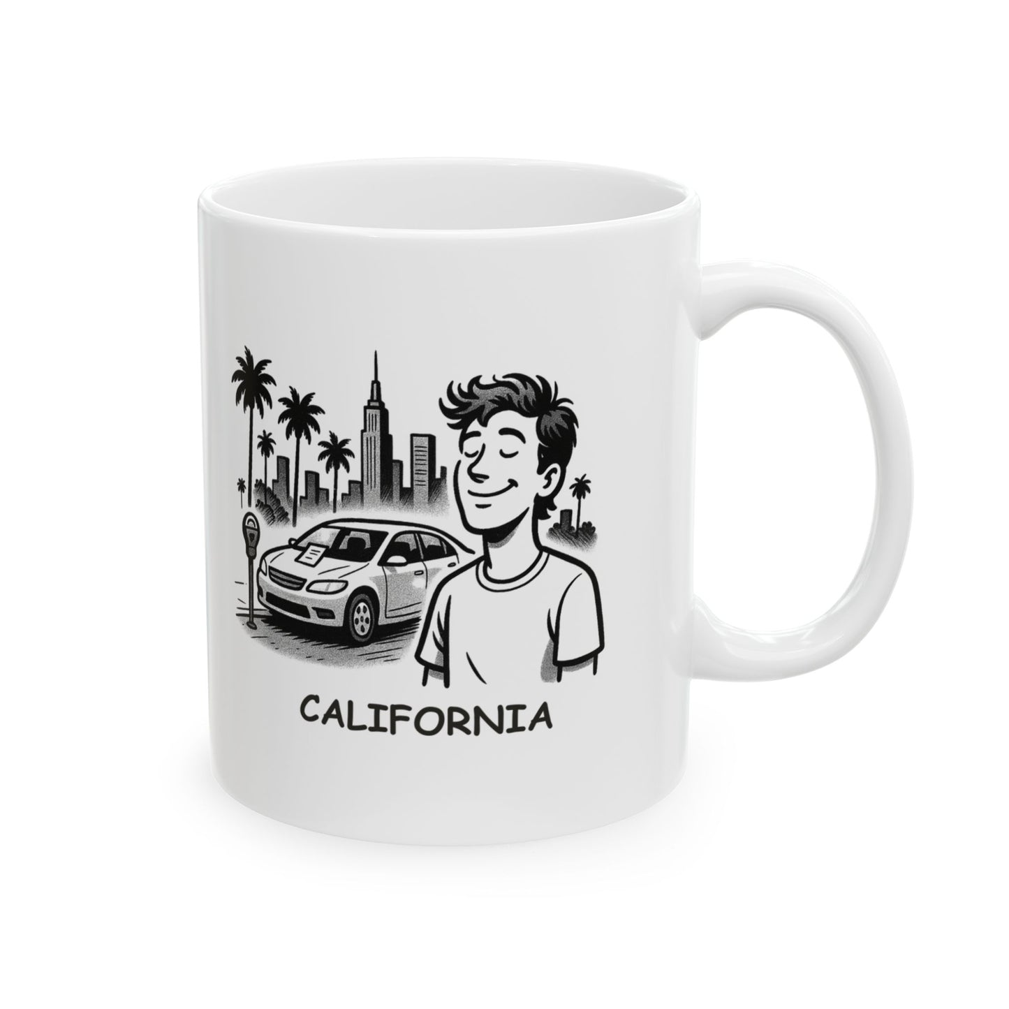 "California: Where your dreams are bigger than your parking tickets." Ceramic Mug - 12705