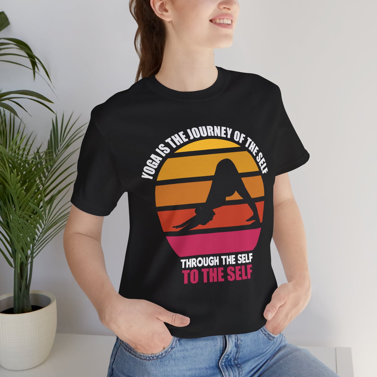 Yoga Is The Journey Of The Self Through The Self To The Self - Unisex Jersey Short Sleeve Tee