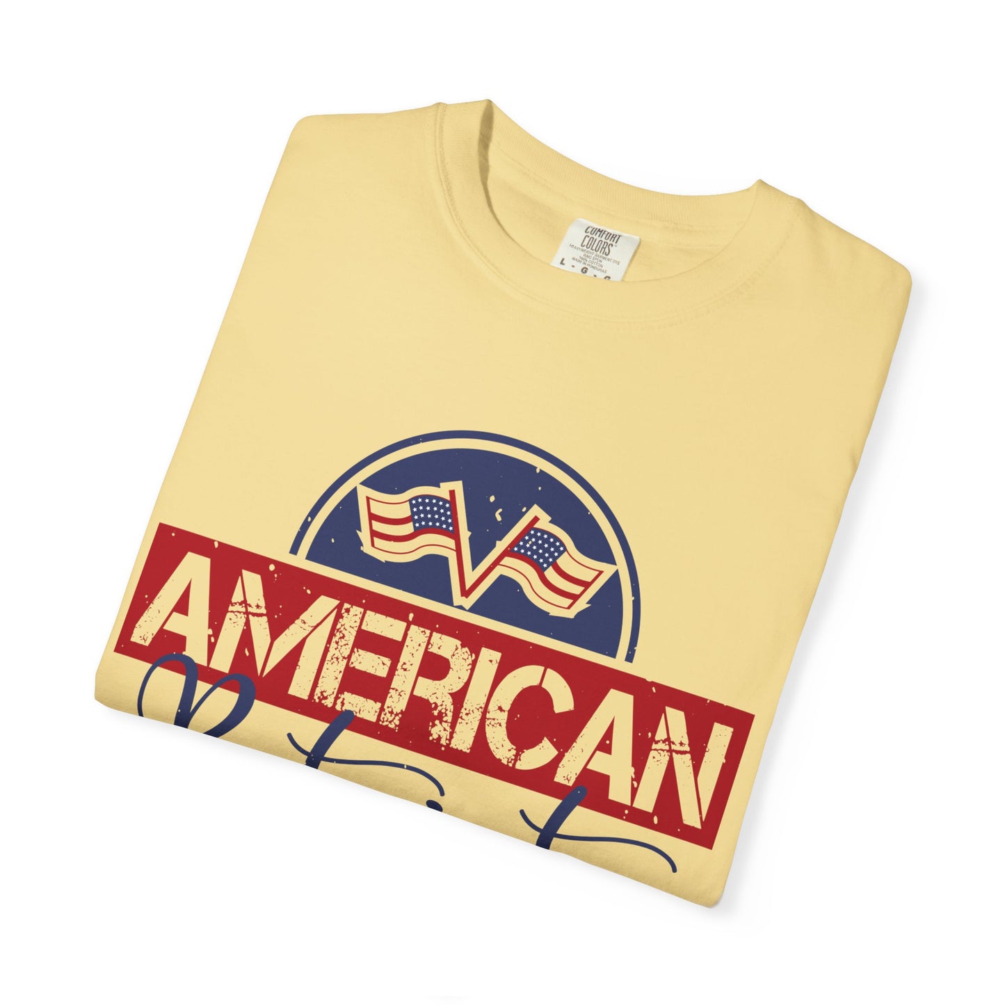 American Patriot Garment-Dyed T-Shirt, USA Pride Tee, 4th of July Shirt, Americana Apparel, Unisex Casual Wear - 13813
