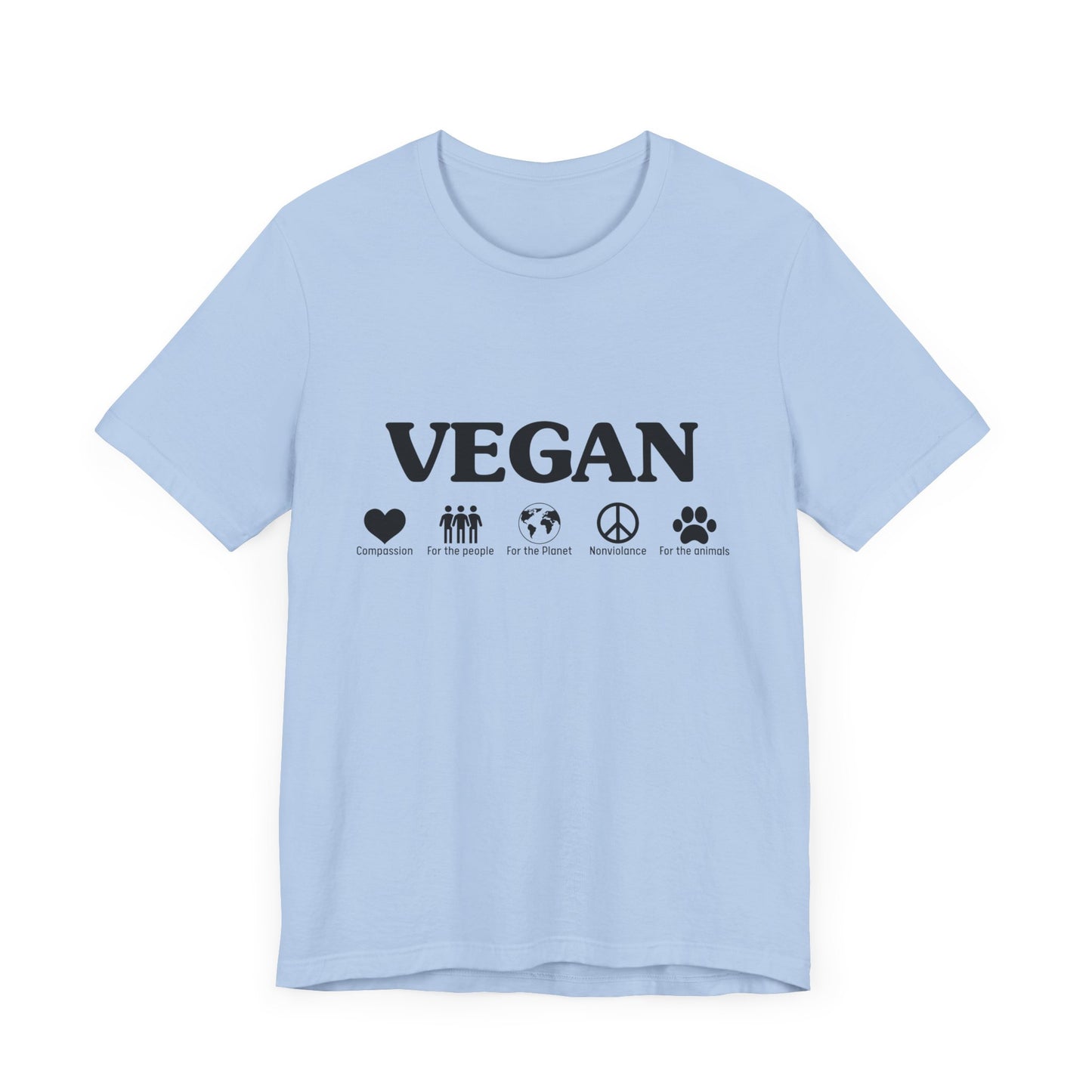 Vegan - Unisex Jersey Short Sleeve Tee