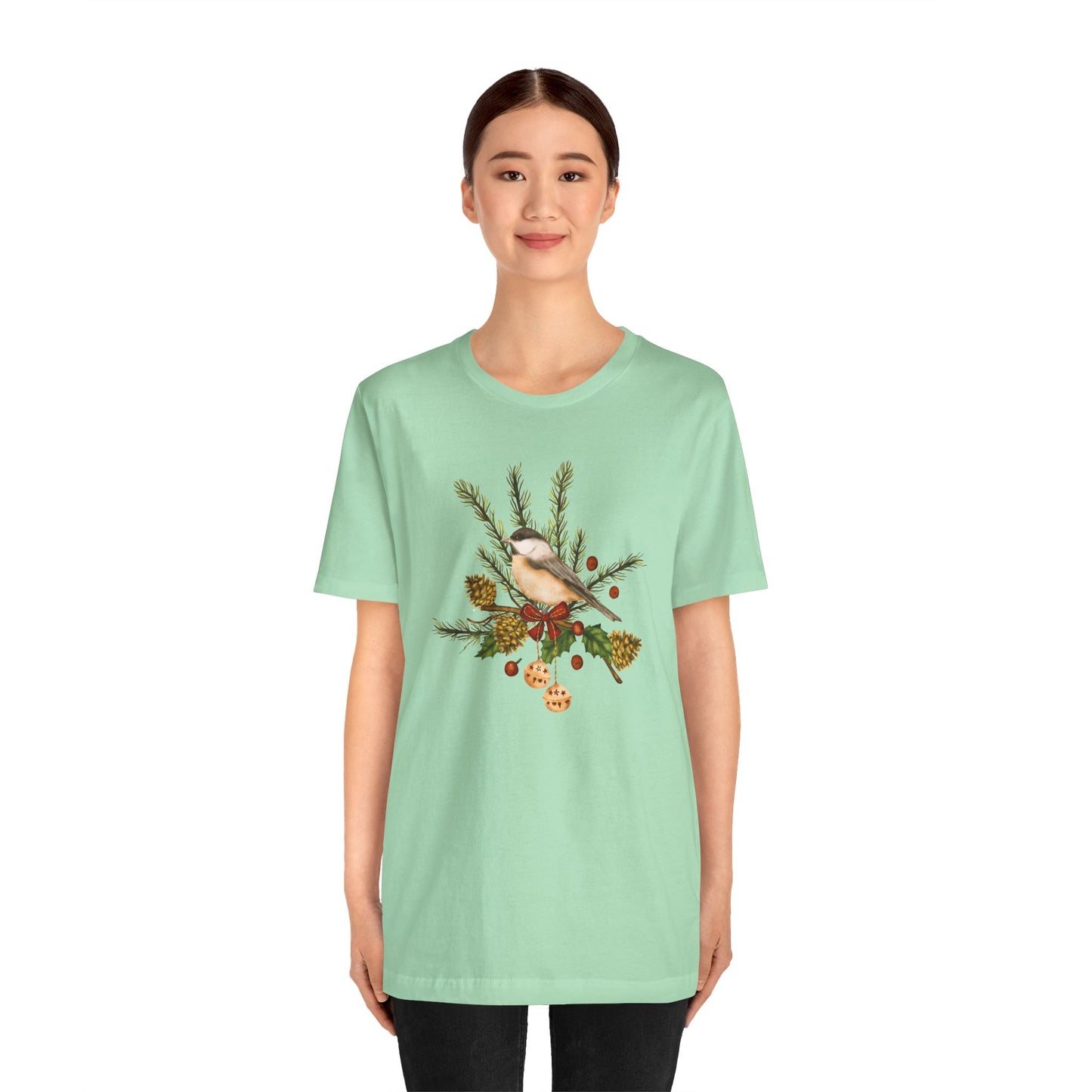 Christmas Bird - Unisex Jersey Short Sleeve Tee - 10347