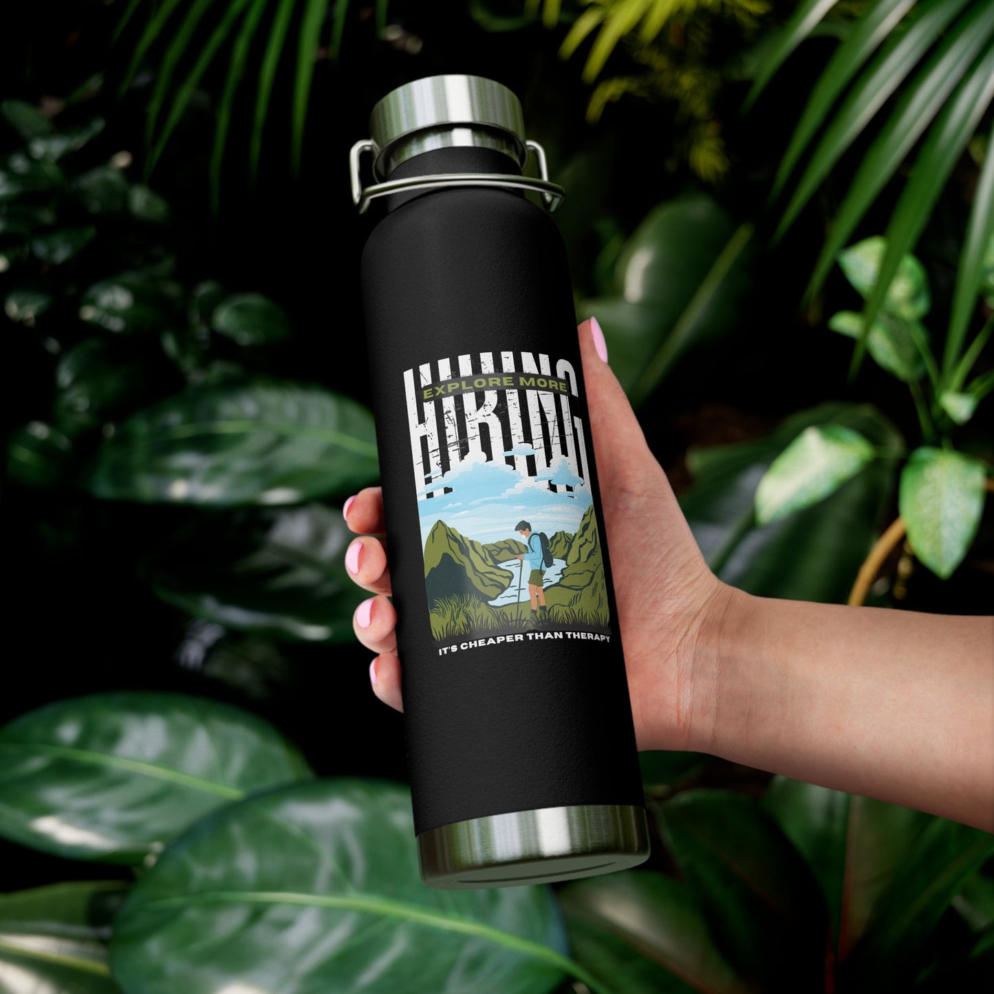 Explore Mode, Hiking - Copper Vacuum Insulated Bottle, 22oz - 10748