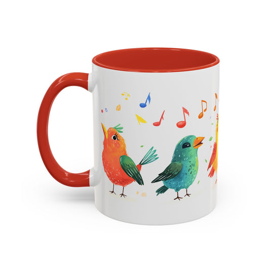 Colorful Birds - Accent Coffee Mug (11, 15oz)