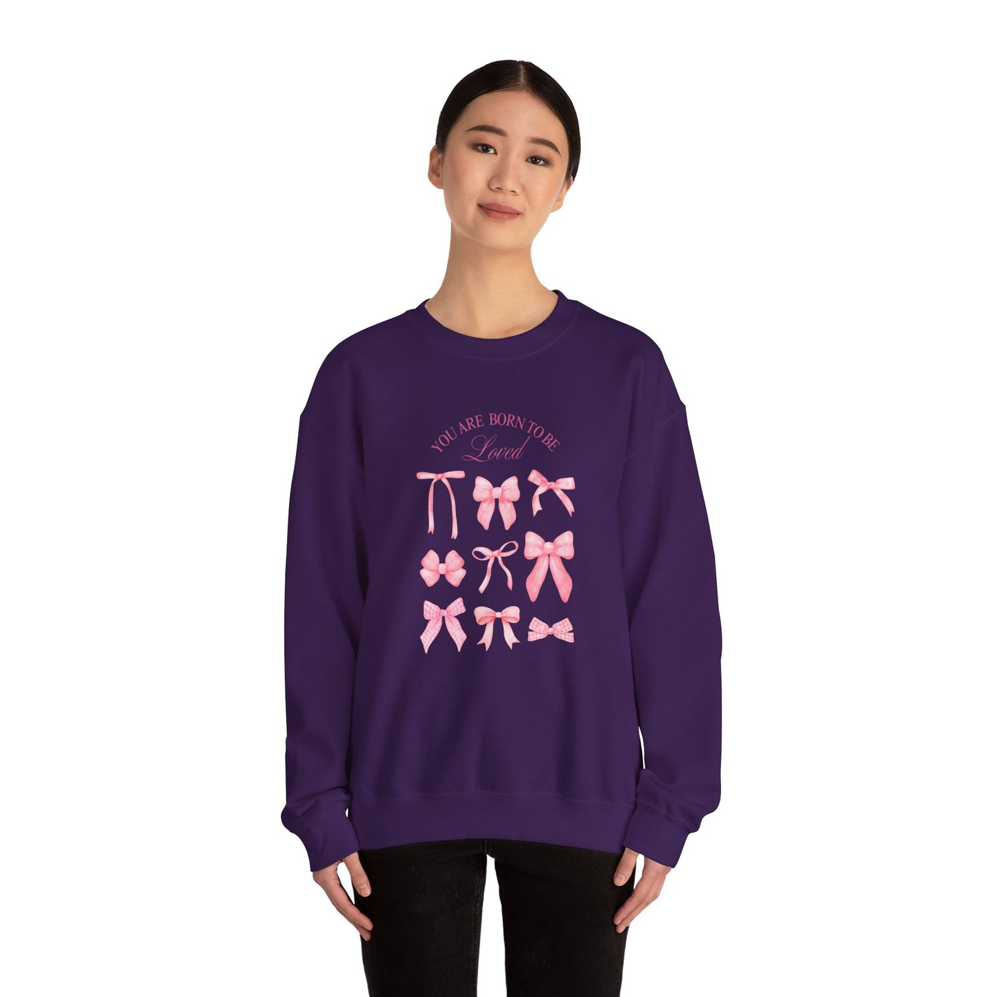 You Are Born to Be Loved - Unisex Heavy Blend™ Crewneck Sweatshirt - 10484