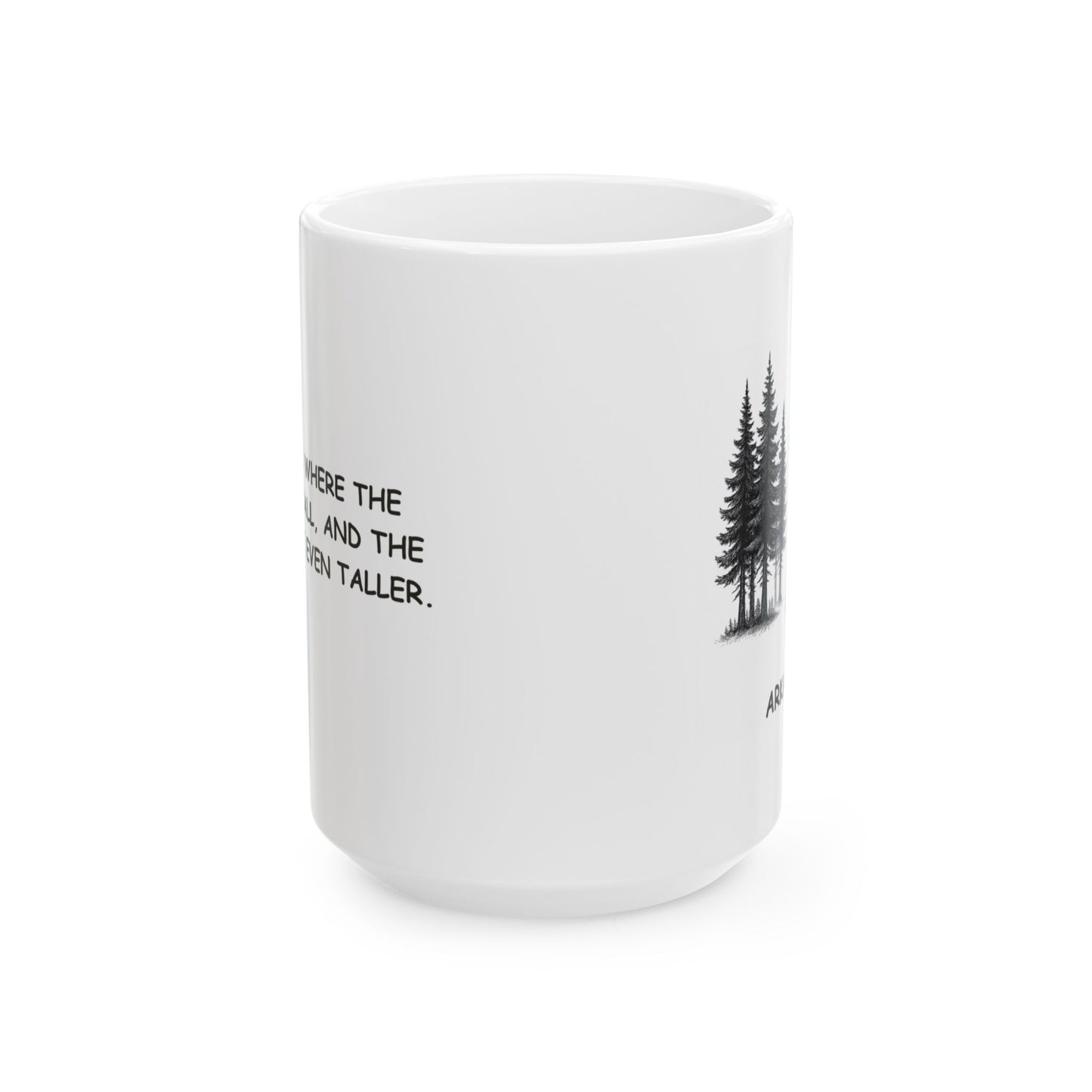 "Arkansas: Where the trees are tall, and the accents are even taller." Ceramic Mug - 13275