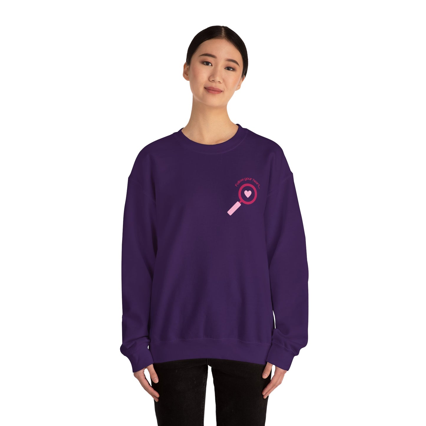 Follow Your Heart - Unisex Heavy Blend™ Crewneck Sweatshirt - 11621