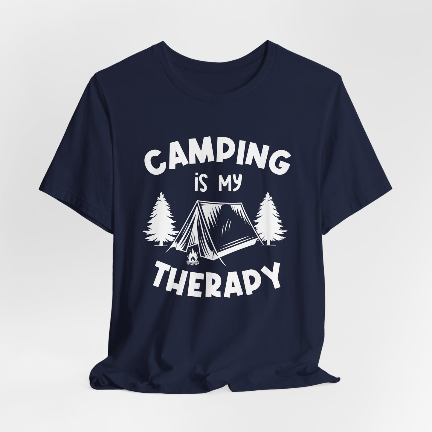 Camping Is My Therapy - Unisex Jersey Short Sleeve Tee - 12648