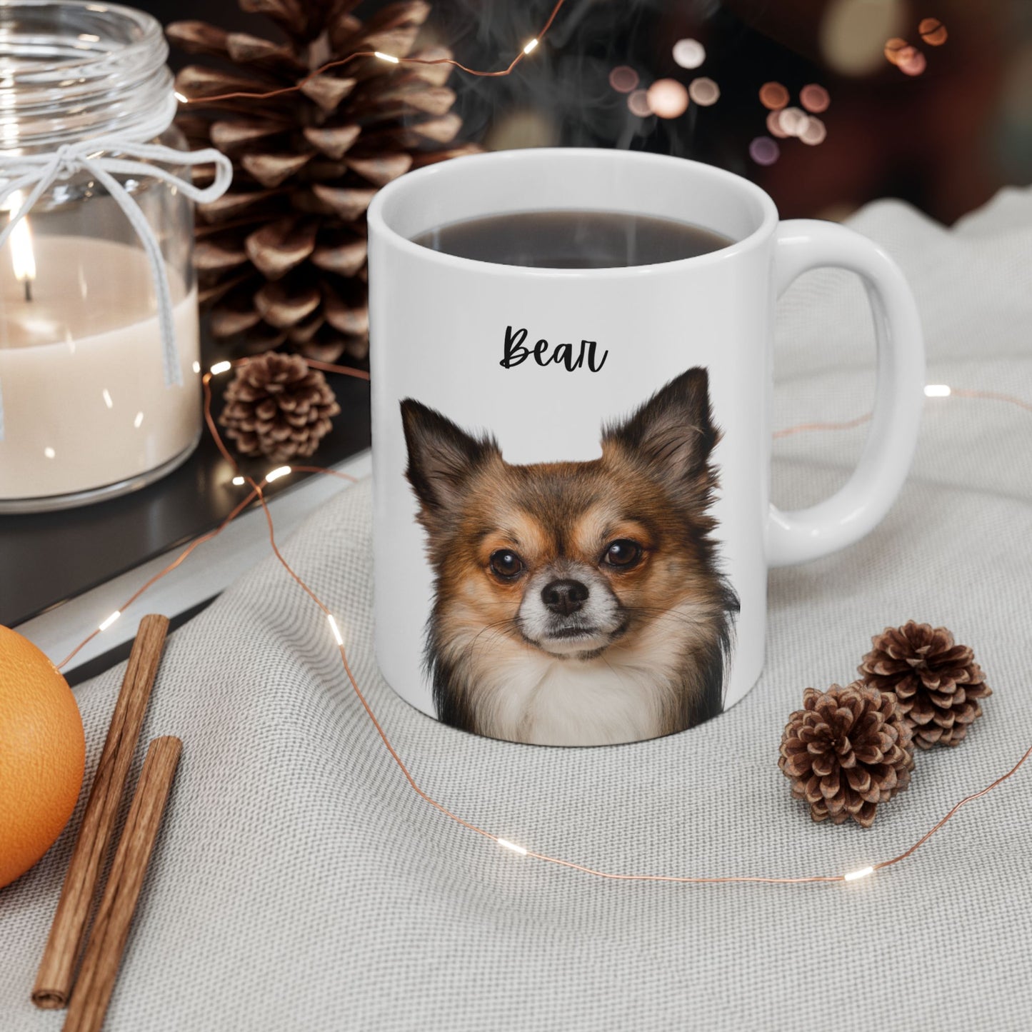 Personalised Dog Ceramic Mug - Perfect Gift for Pet Owners, 11oz or 15oz, Dog Themed Coffee Cup - 14173