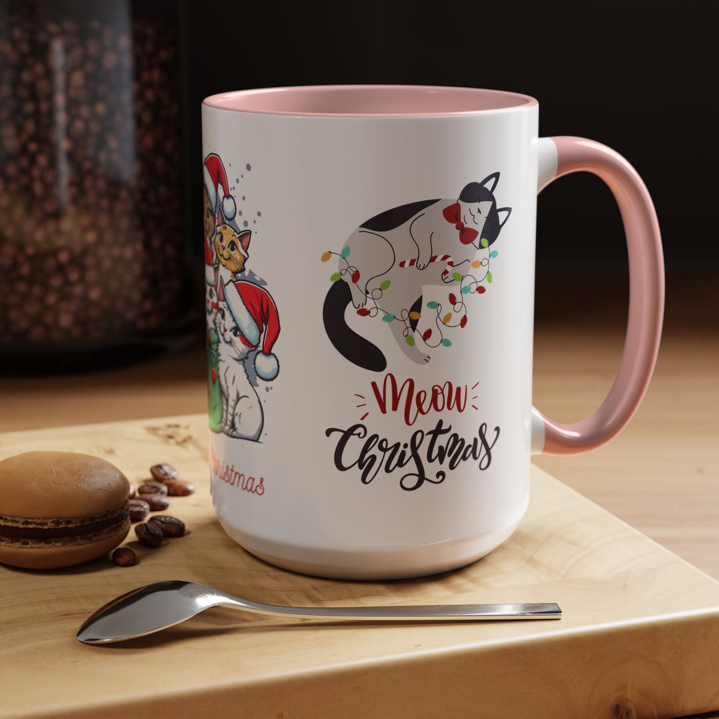 Meowy Christmas - Accent Coffee Mug (11, 15oz)