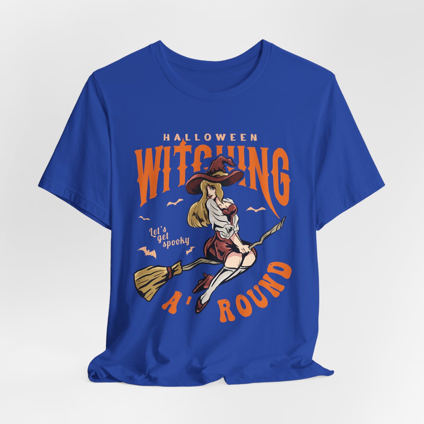 Halloween Witching, Let's Get Spooky Around  - Unisex Jersey Short Sleeve Tee - 12930