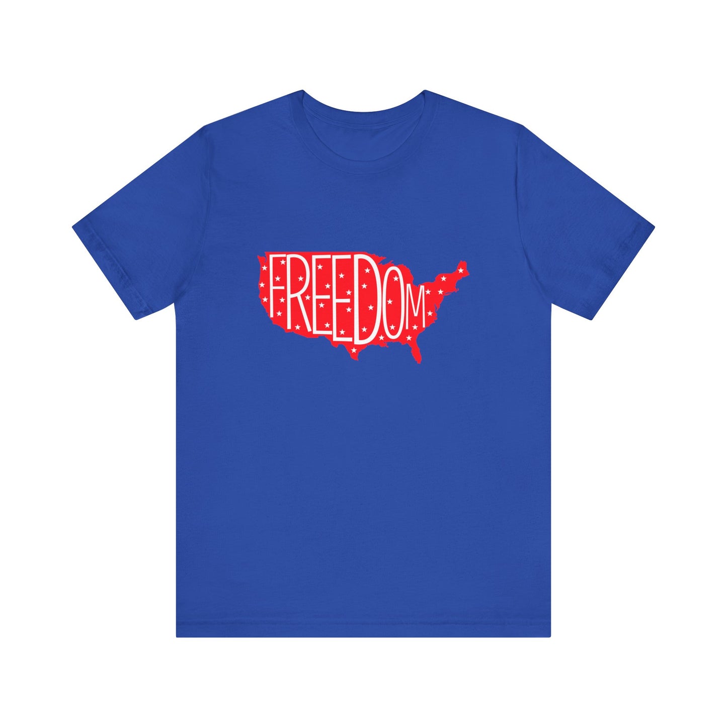 USA Freedom Tee - Comfortable Unisex Jersey Short Sleeve T-Shirt, Perfect for Independence Day, Casual Wear, Gifts, 4th of July - 13652