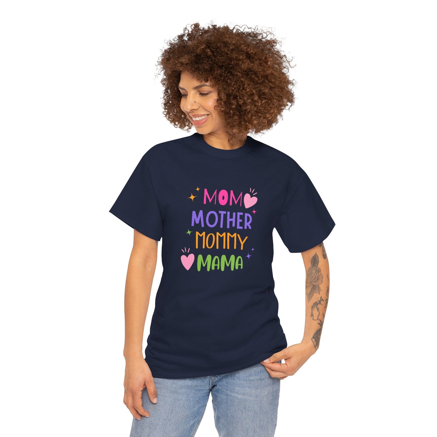 Mom, Mama, Mummy, Mother - Unisex Heavy Cotton Tee - 11715