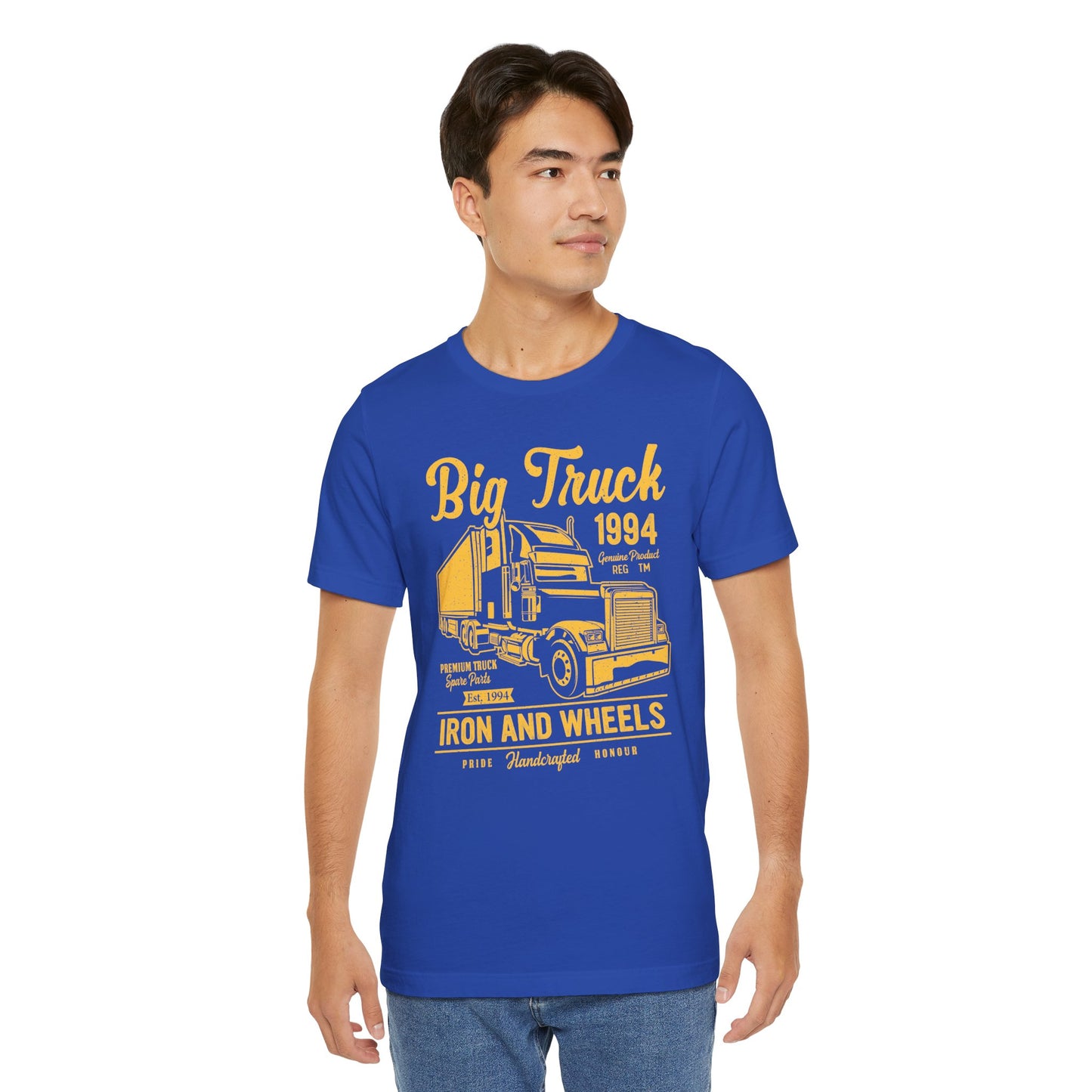 Car & Truck: Big Truck, Iron & Wheels - Unisex Jersey Short Sleeve Tee - 12572