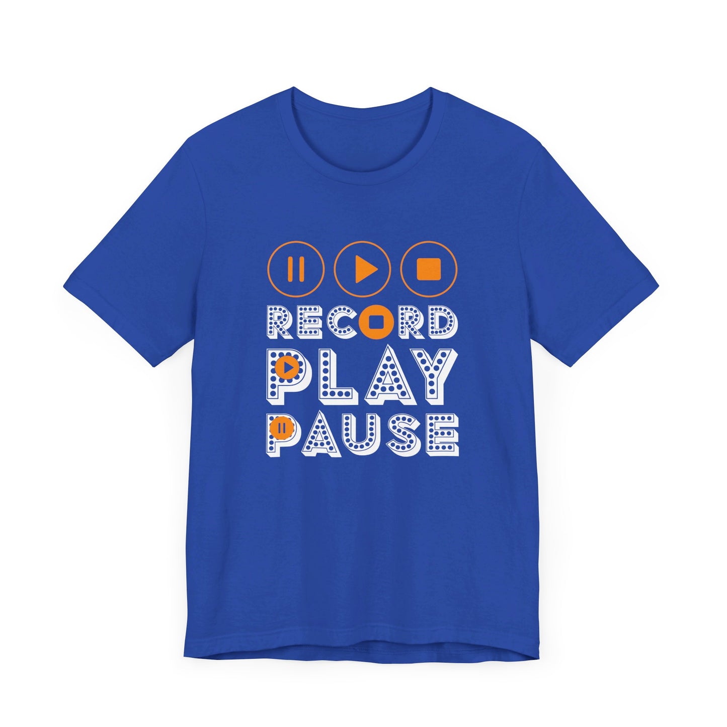 Record Play Pause - Unisex Jersey Short Sleeve Tee