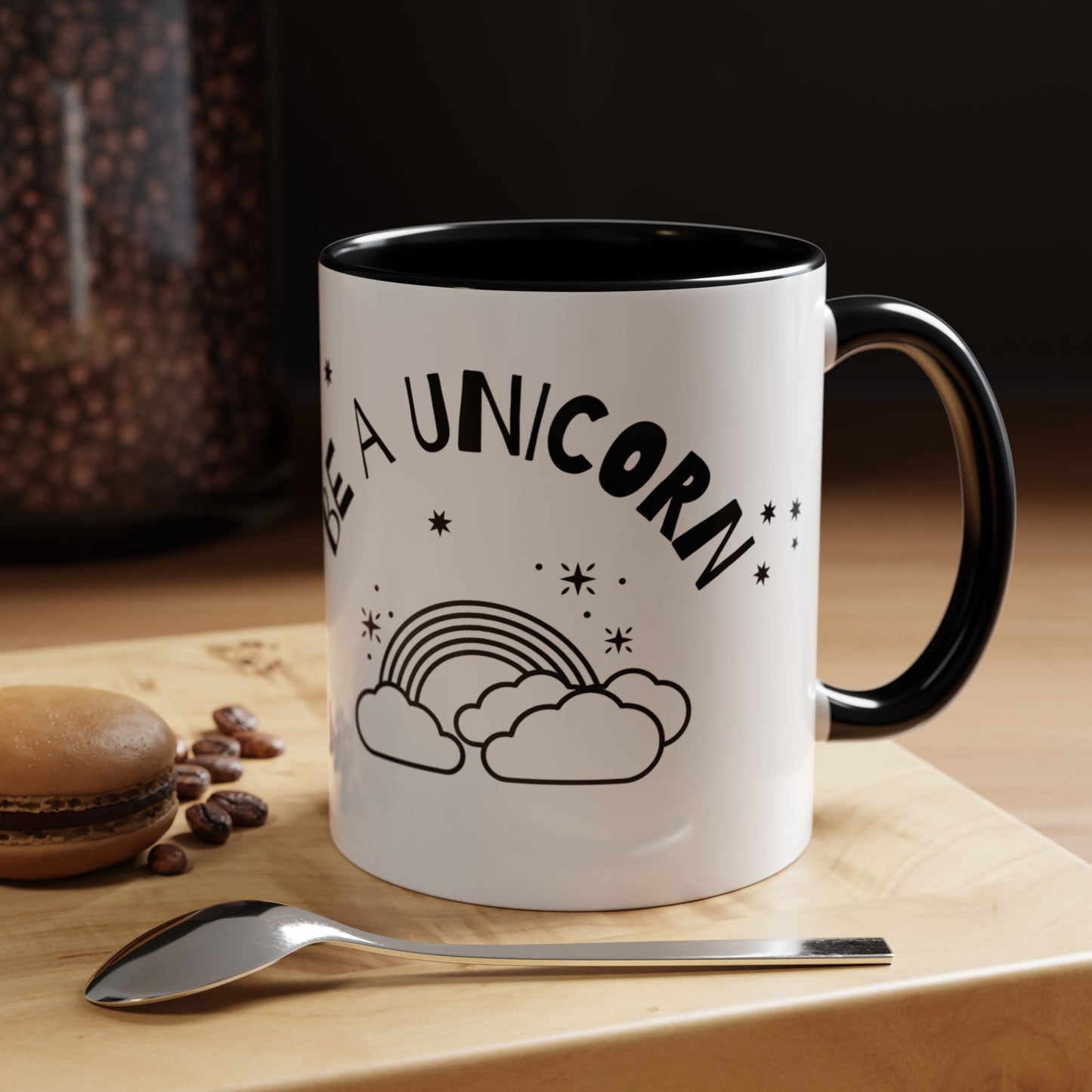 Normal is Boring, Be A Unicorn - Accent Coffee Mug (11, 15oz) - 11097