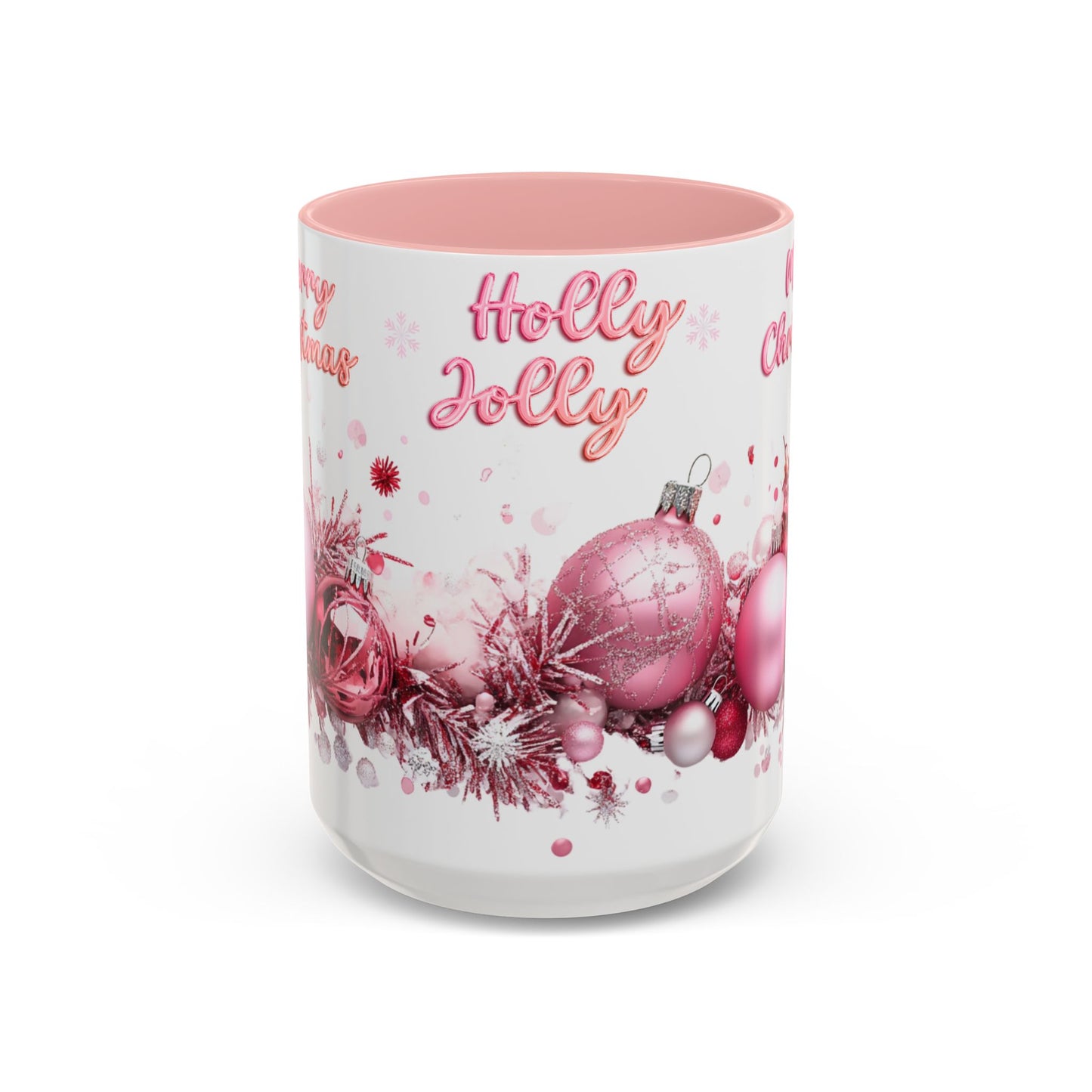 Holly Jolly - Accent Coffee Mug (11, 15oz)