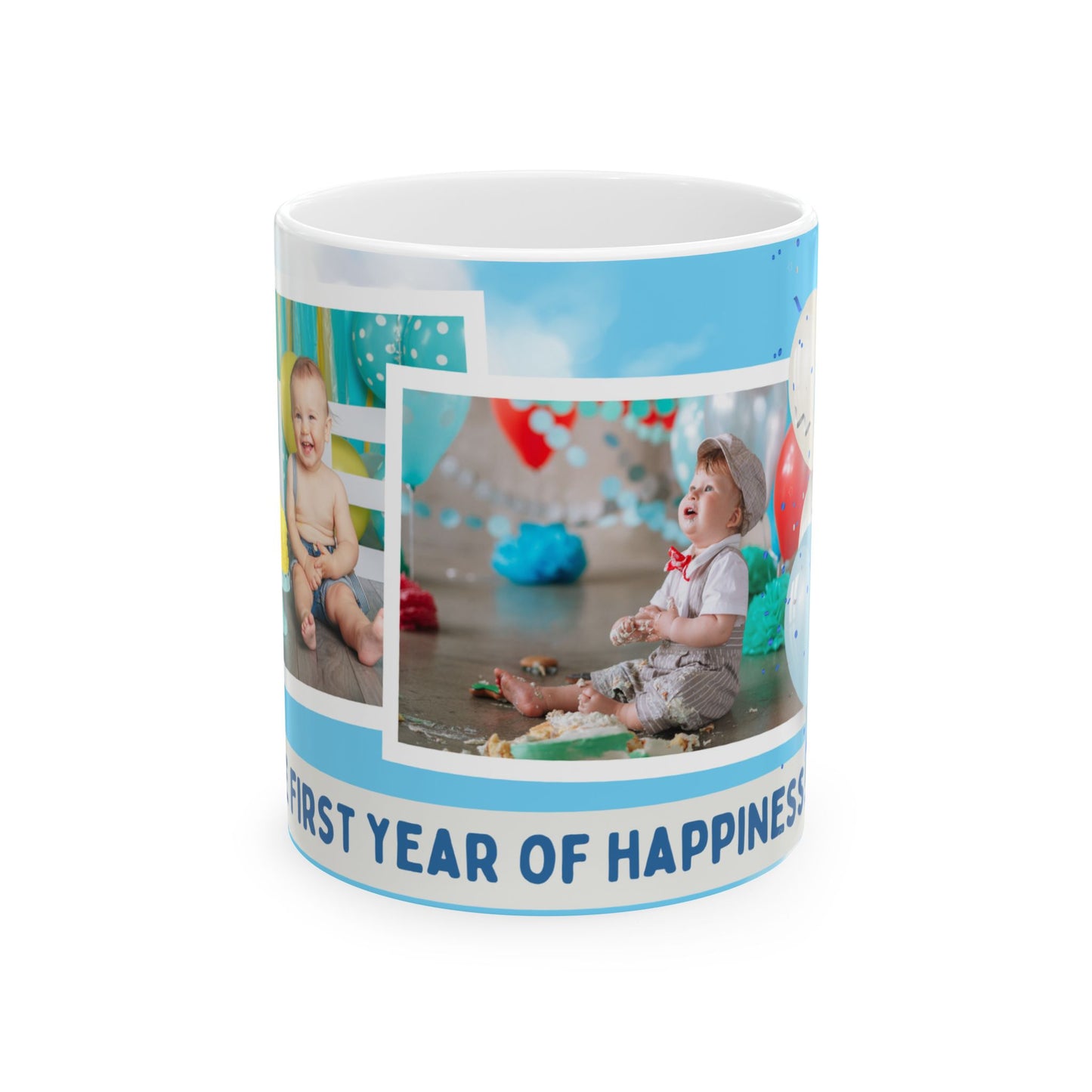 The First Year of Happiness Custom Photo Mug -  13972