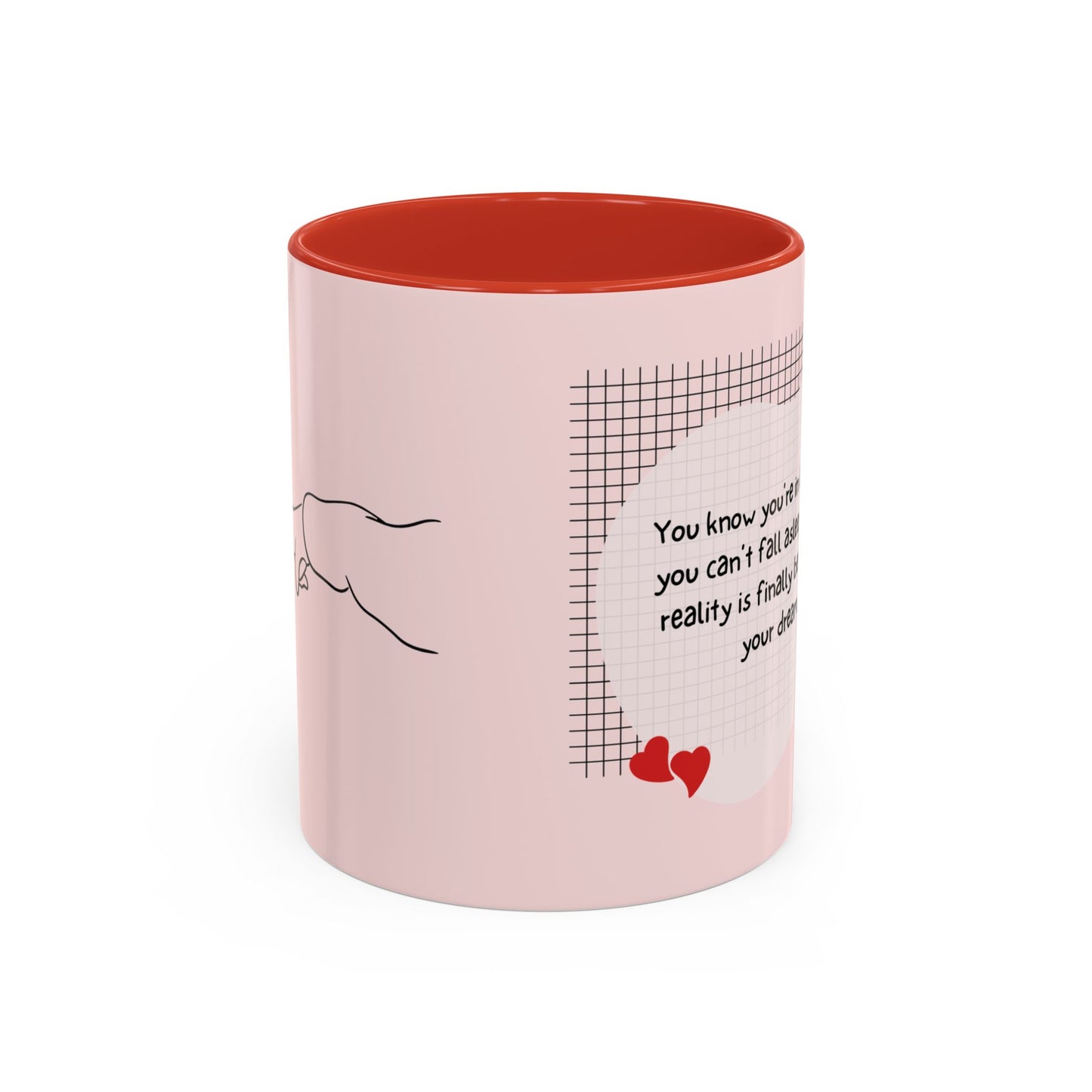 You Know You're in Love When You Can't Fall Asleep - Accent Coffee Mug (11, 15oz) - 11126