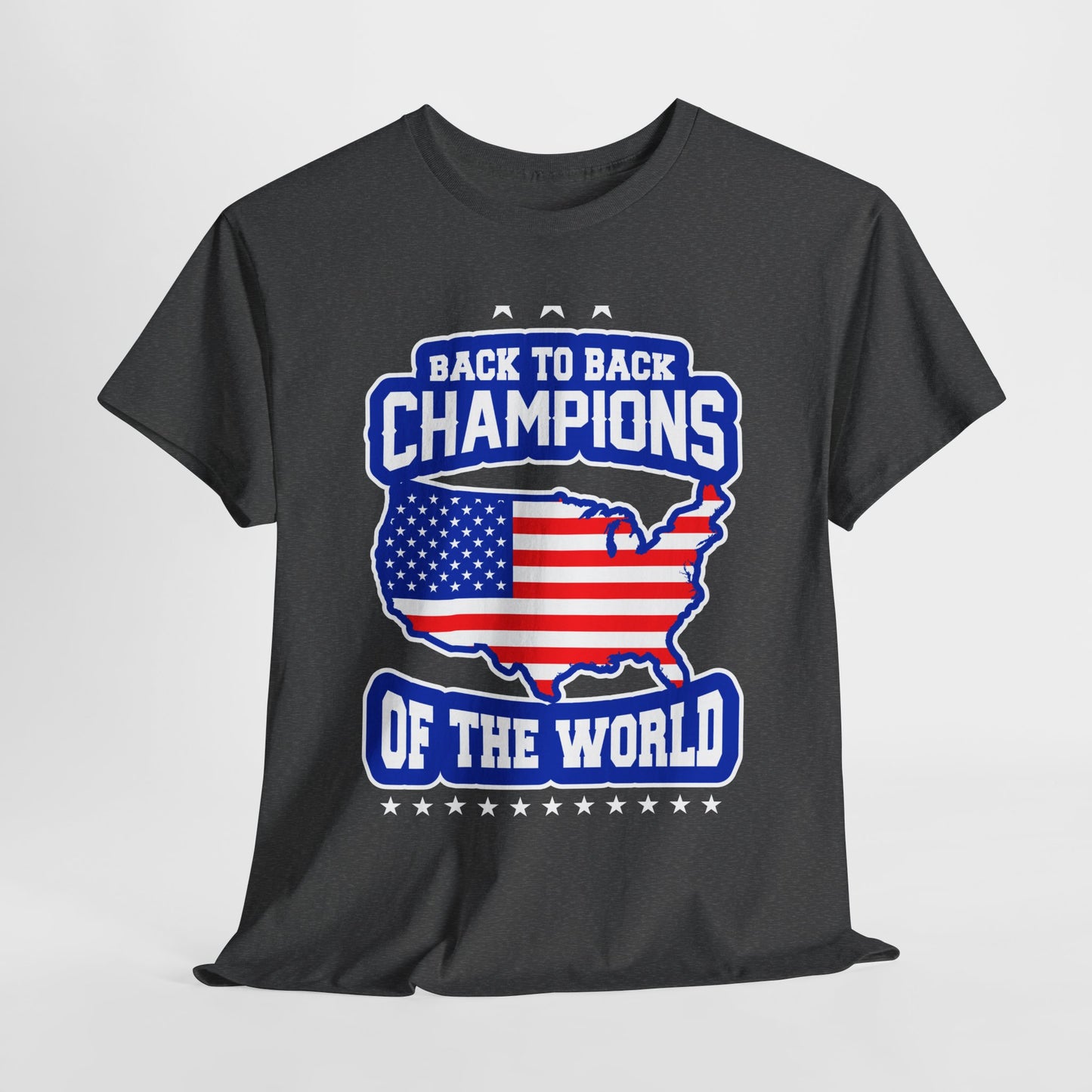 Back-to-Back Champions Unisex Tee | Perfect for Sports Fans, Casual Wear, Gifts, Fourth of July, BBQ Events - 13597
