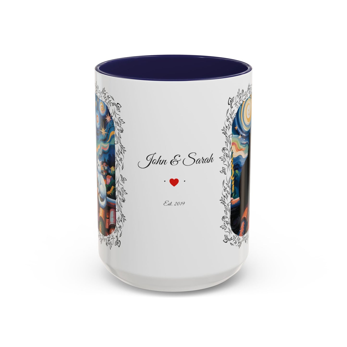 Starry Night Cats Coffee Mug – Van Gogh Inspired Cat Art | Cat Lovers Gift (11oz / 15oz) - 14758
