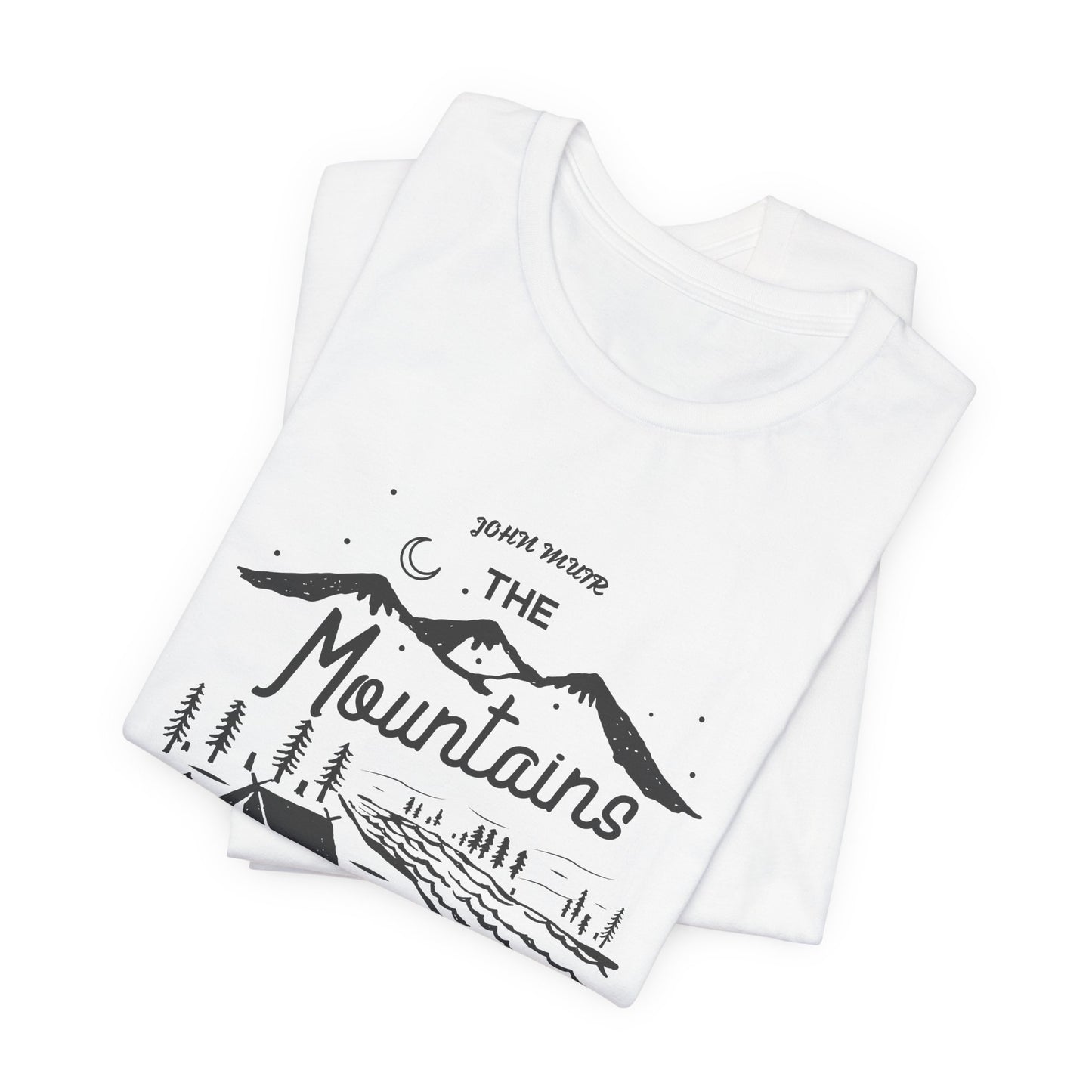 Mountains Are Calling & I Must Go - Unisex Jersey Short Sleeve Tee