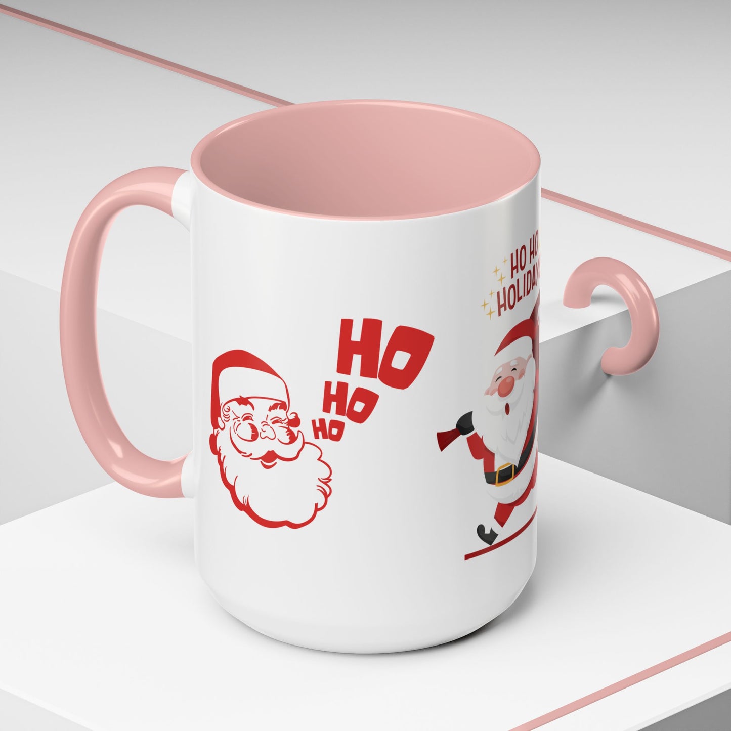 Santa, Ho Ho Holidays  - Accent Coffee Mug (11, 15oz)