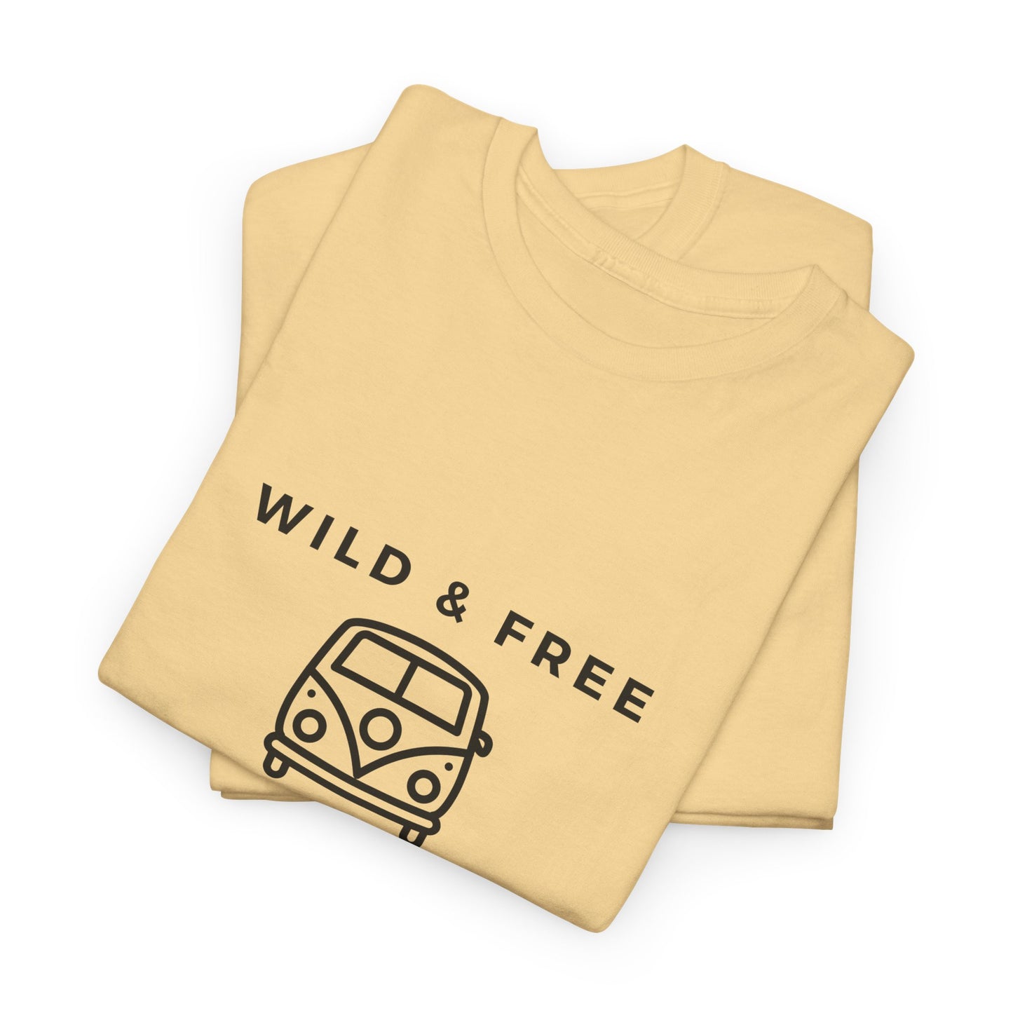 Wild & Free, Camp Van - Unisex Heavy Cotton Tee - 10567