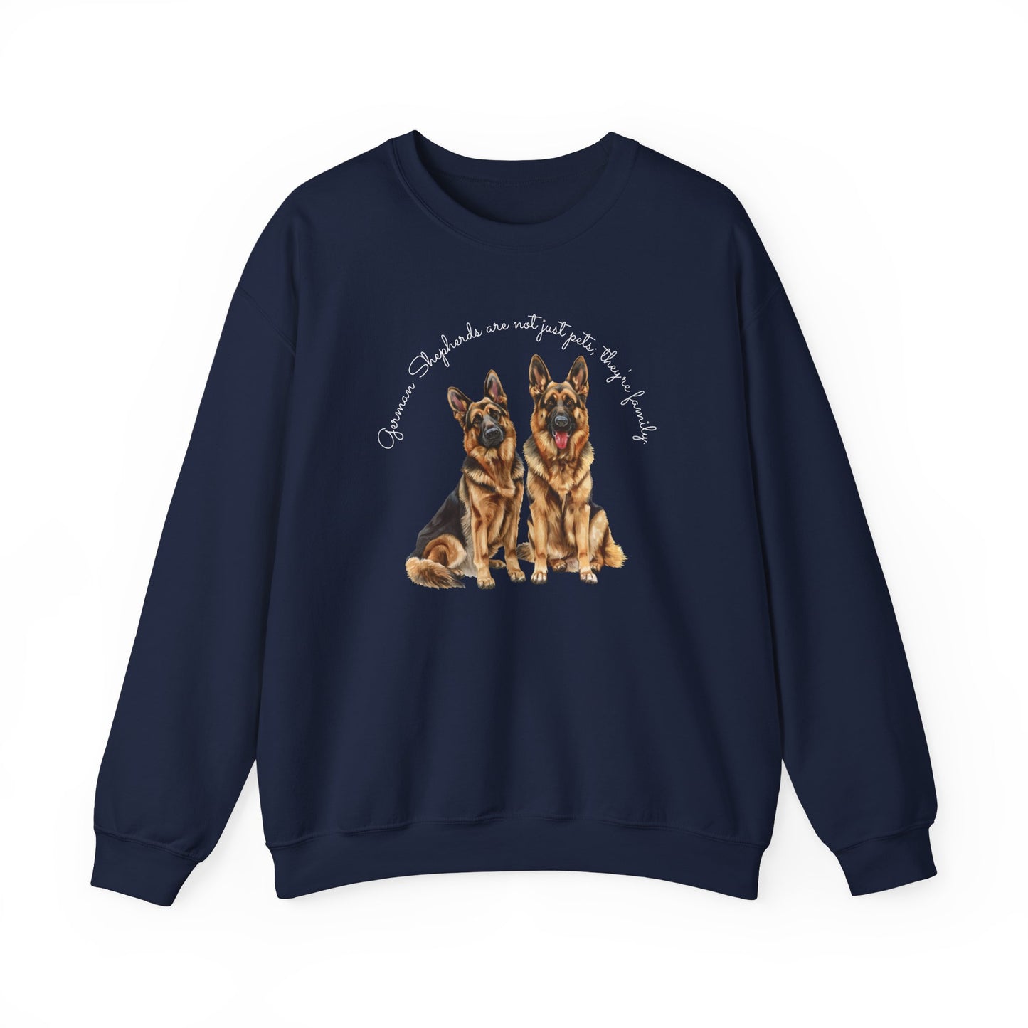 German Shepherds are not just pets; they're family - Unisex Heavy Blend™ Crewneck Sweatshirt