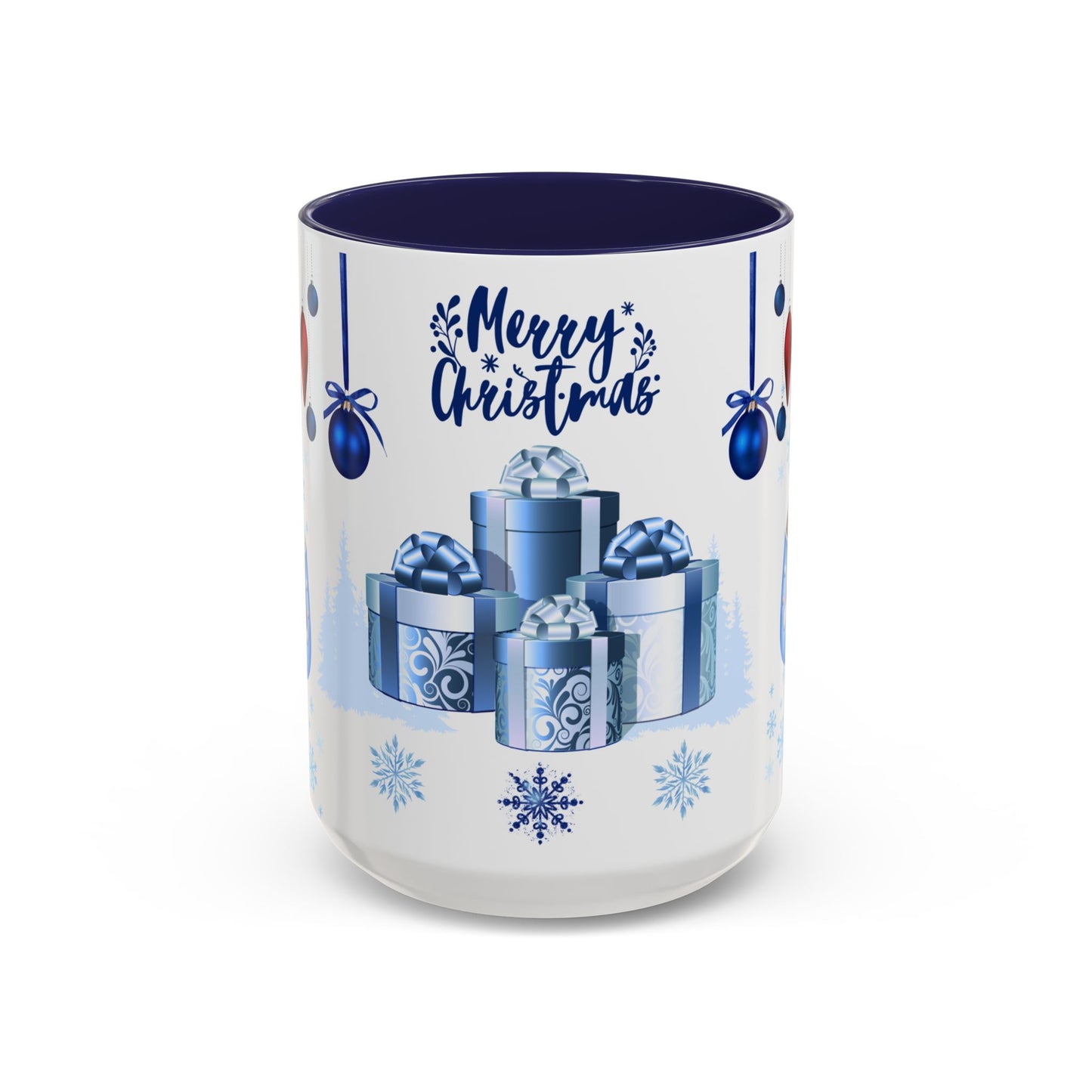 Blue Christmas - Accent Coffee Mug (11, 15oz)