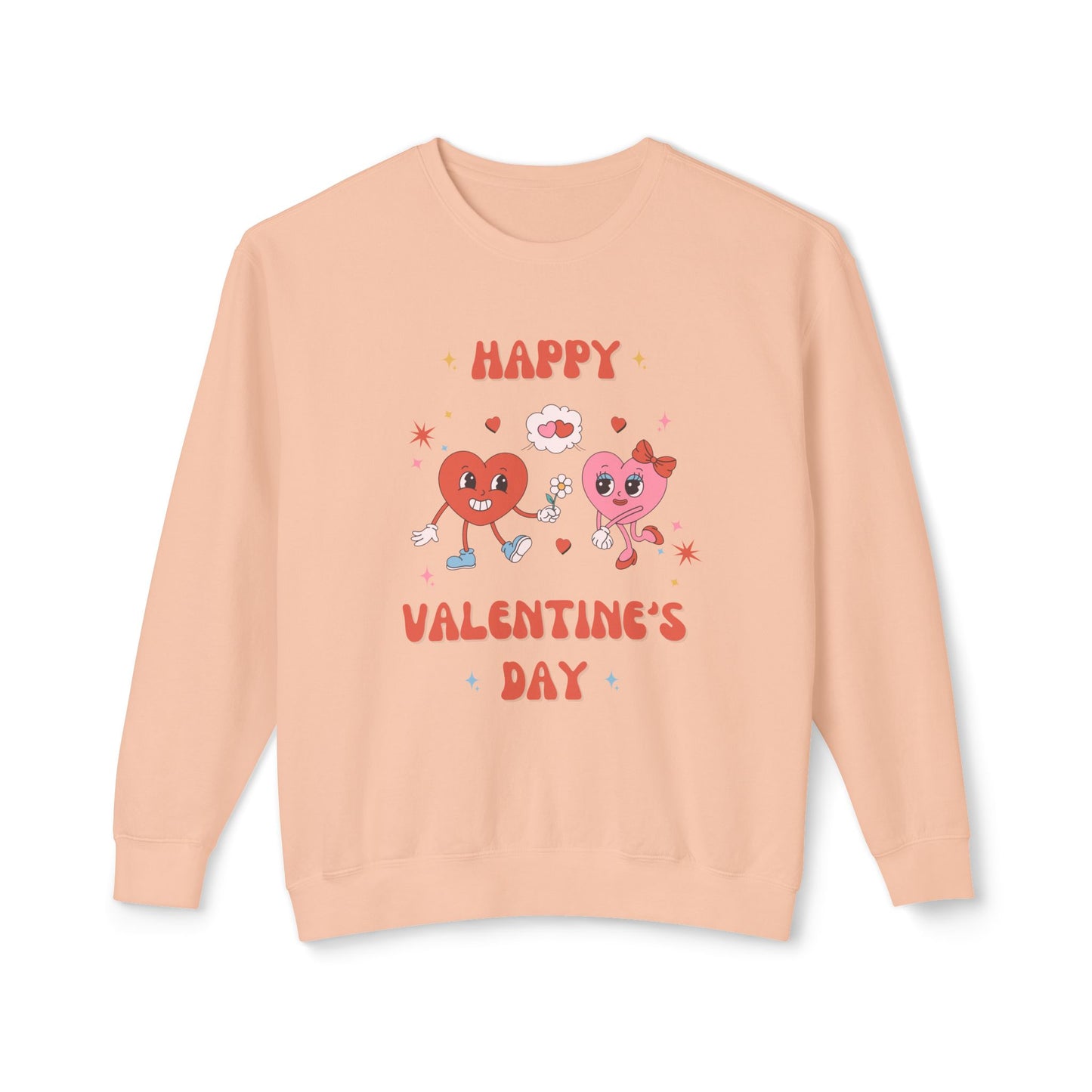 Happy Valentine's Day - Unisex Lightweight Crewneck Sweatshirt - 11023