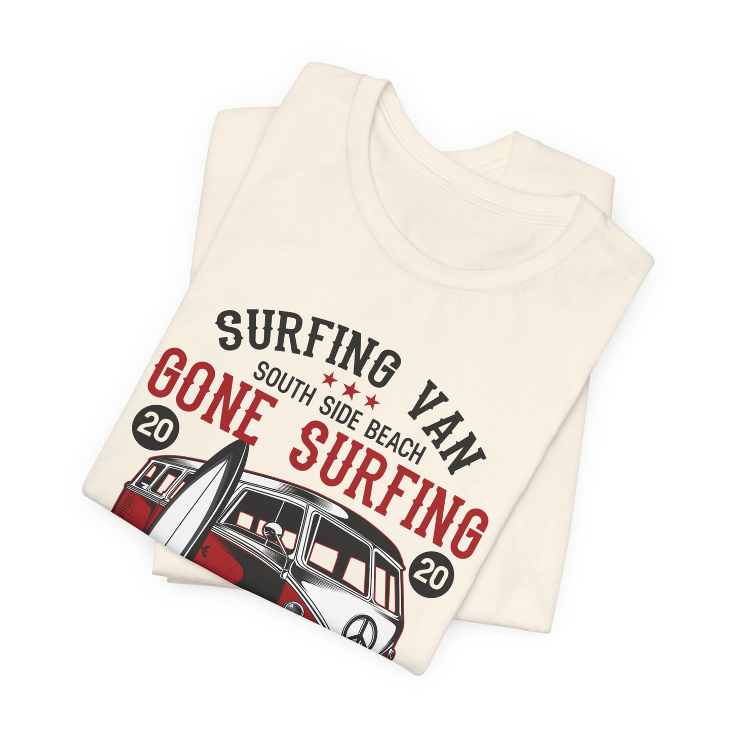Surfing Van, Surfing Adventure - Unisex Jersey Short Sleeve Tee - 12613