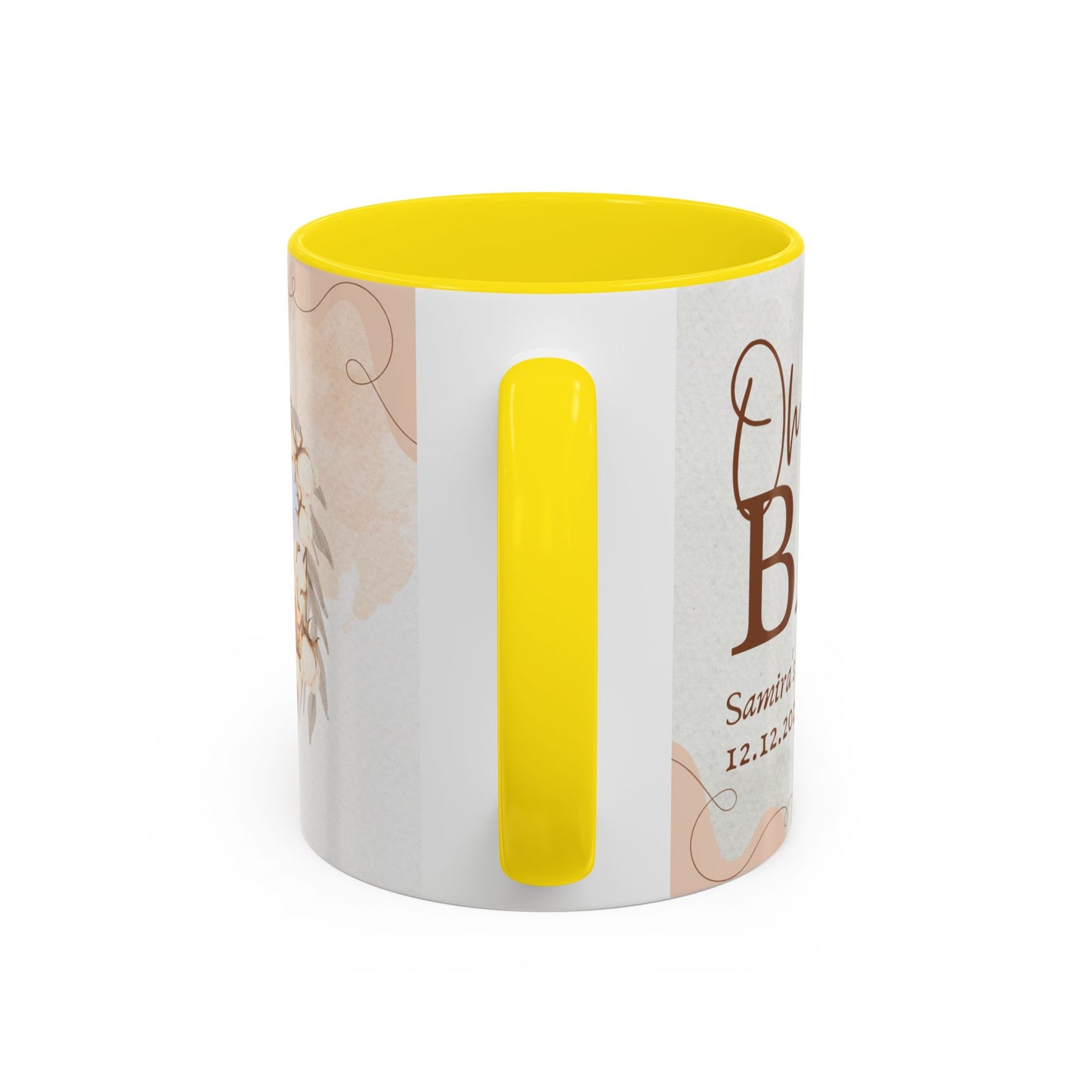 Oh Baby, Samira's Baby Shower, Customizable - Accent Coffee Mug (11, 15oz) - 10882