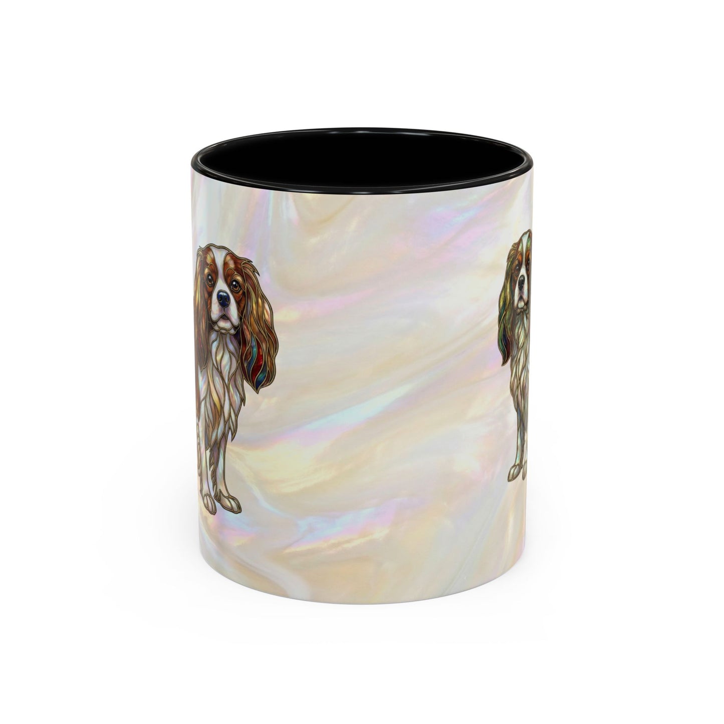 Cavalier King Charles Accent Coffee Mug -Stained Glass Style (11/15oz) - 14624