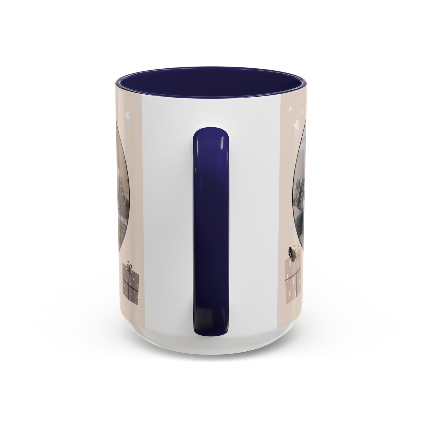 My First Christmas, Customizable - Accent Coffee Mug (11, 15oz) - 10860