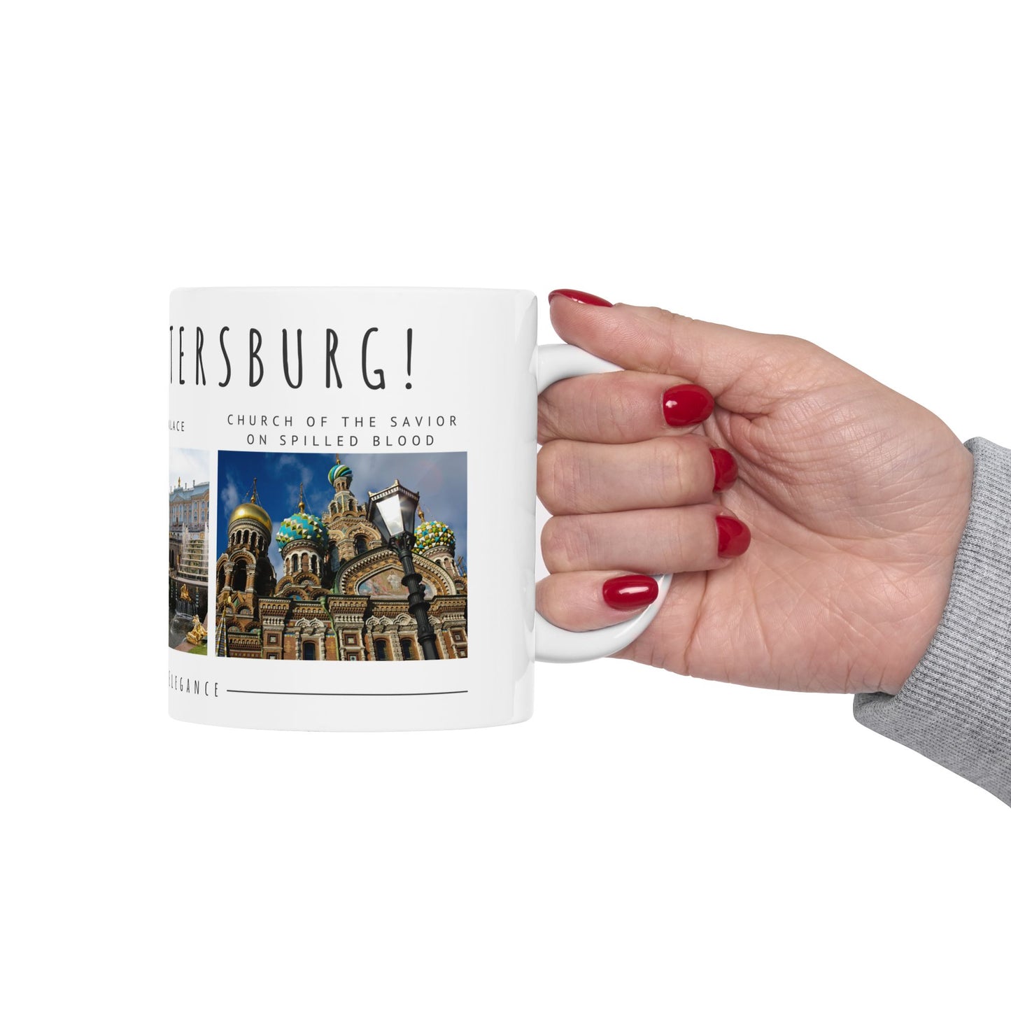 Hello, St. Petersburg Ceramic Mug - 11oz & 15oz - Historical Landmarks Photo Collection - 12105